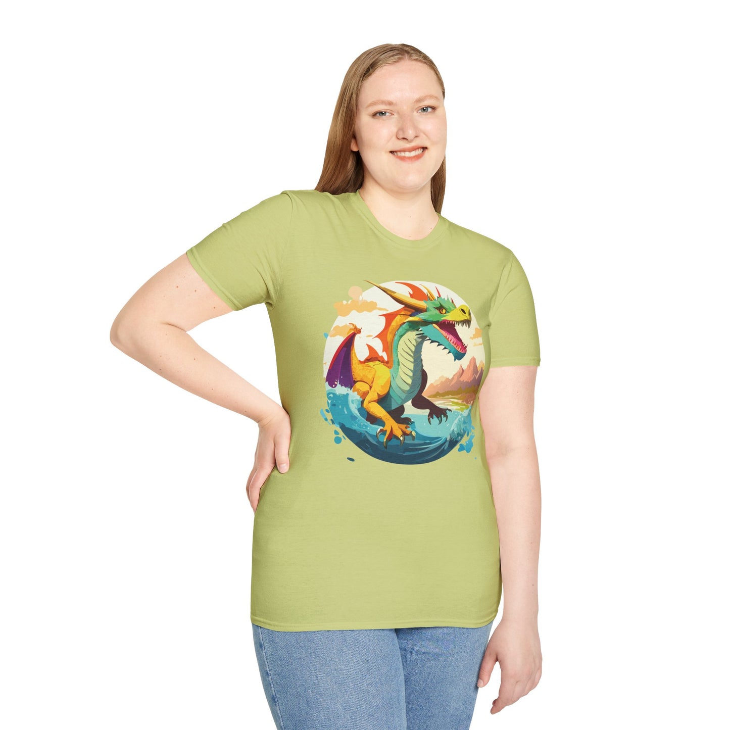 Dragon T Shirt, Dragon Shirt, Shirt with Animals, Animal Shirt