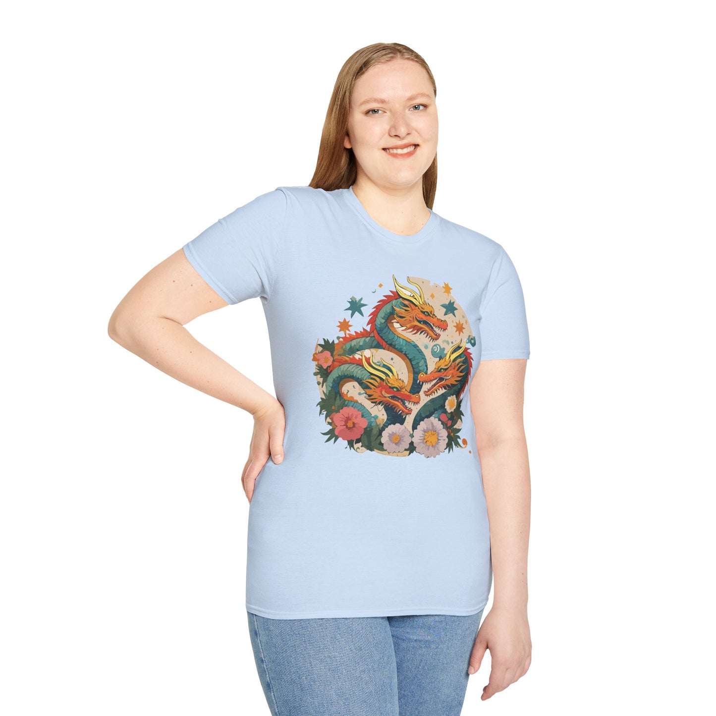 Dragon T Shirt, Dragon Shirt, Shirt with Animals, Animal Shirt