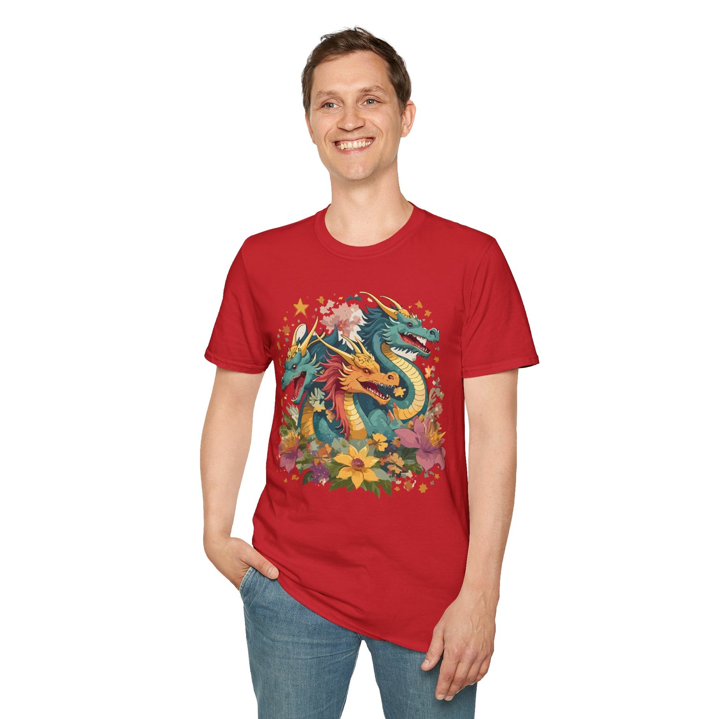 Dragon T Shirt, Dragon Shirt, Shirt with Animals, Animal Shirt