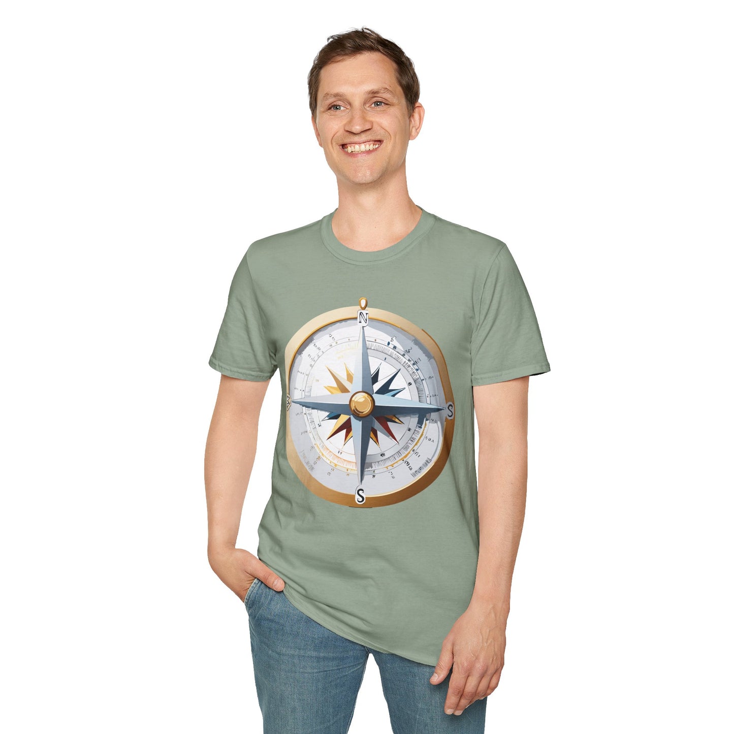 Compass T Shirt, Compass Shirt, Shirt with Compass, Navigator Shirt