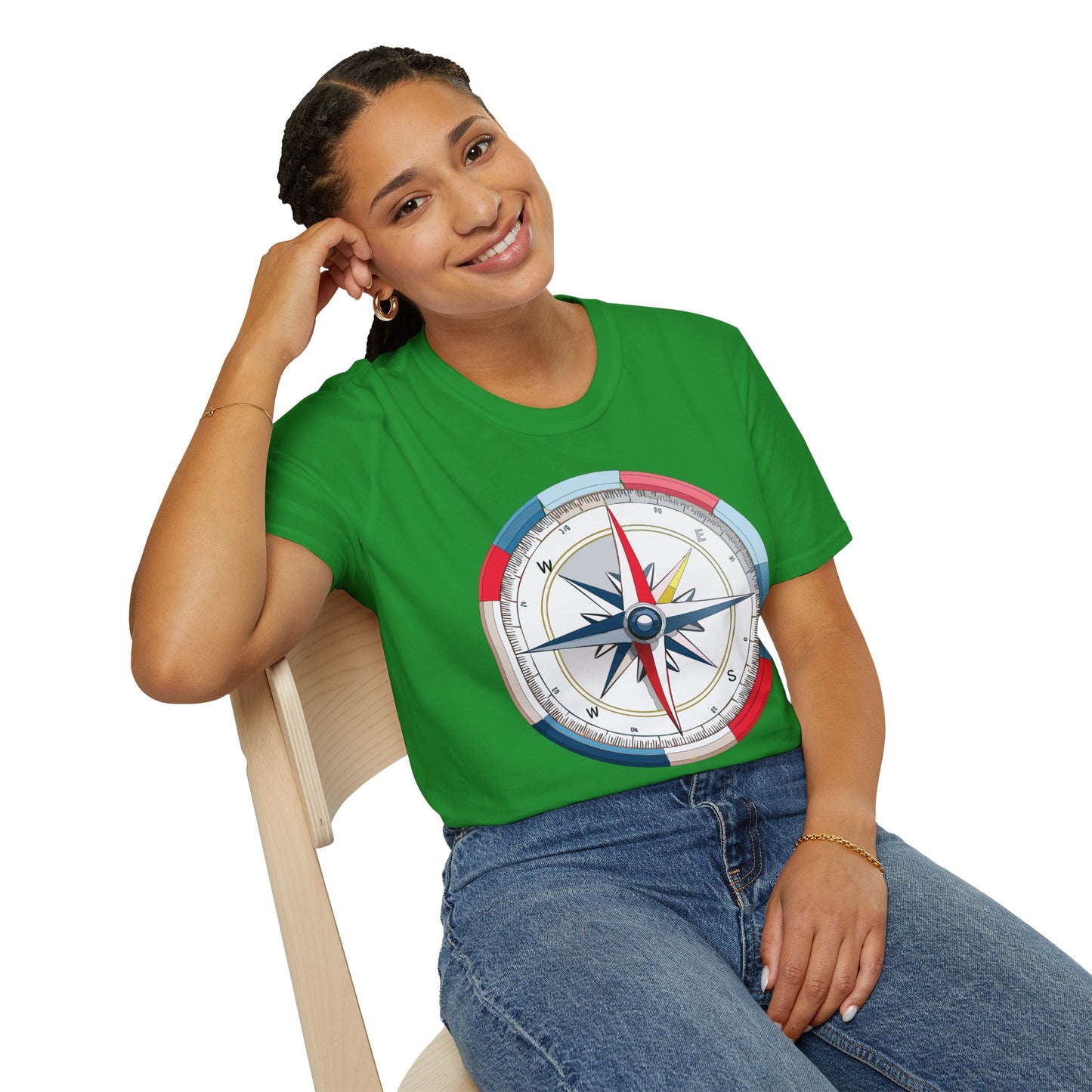 Compass T Shirt, Compass Shirt, Shirt with Compass, Navigator Shirt