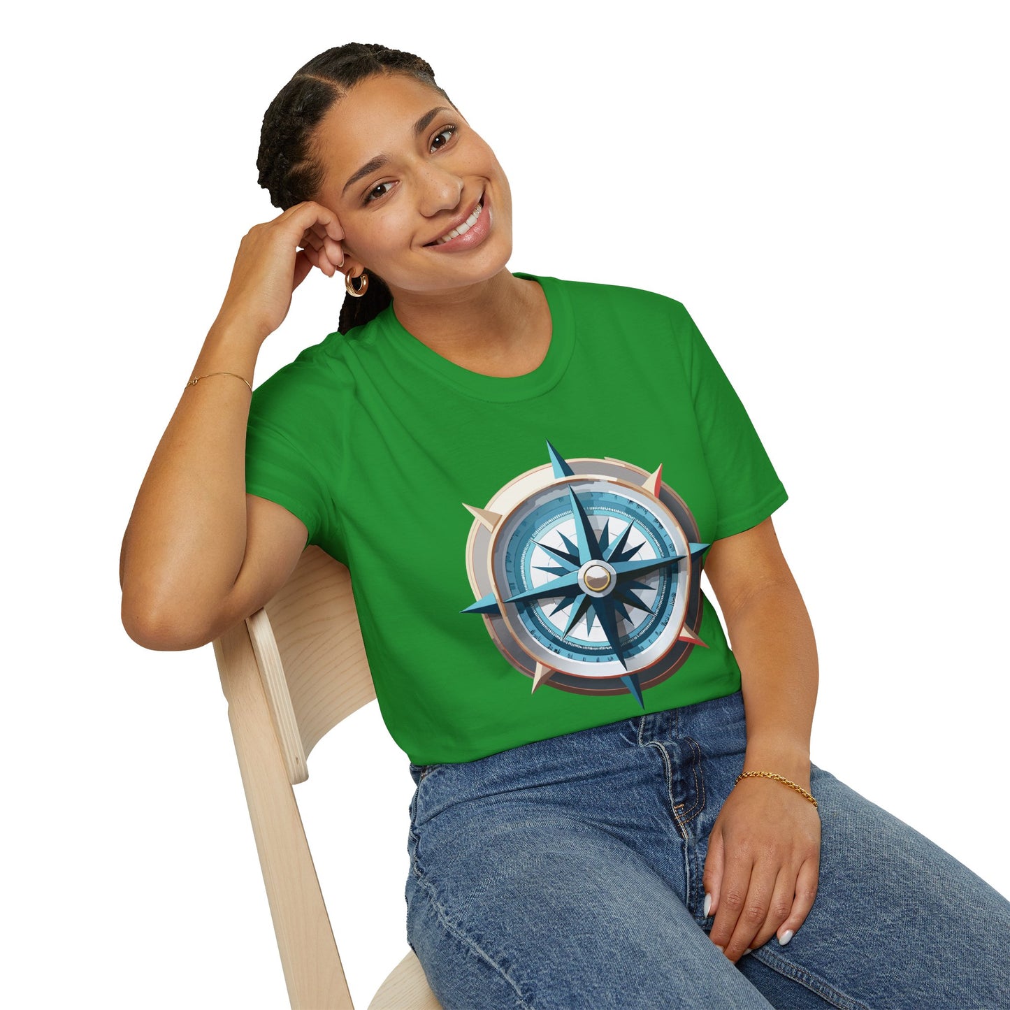 Compass T Shirt, Compass Shirt, Shirt with Compass, Navigator Shirt