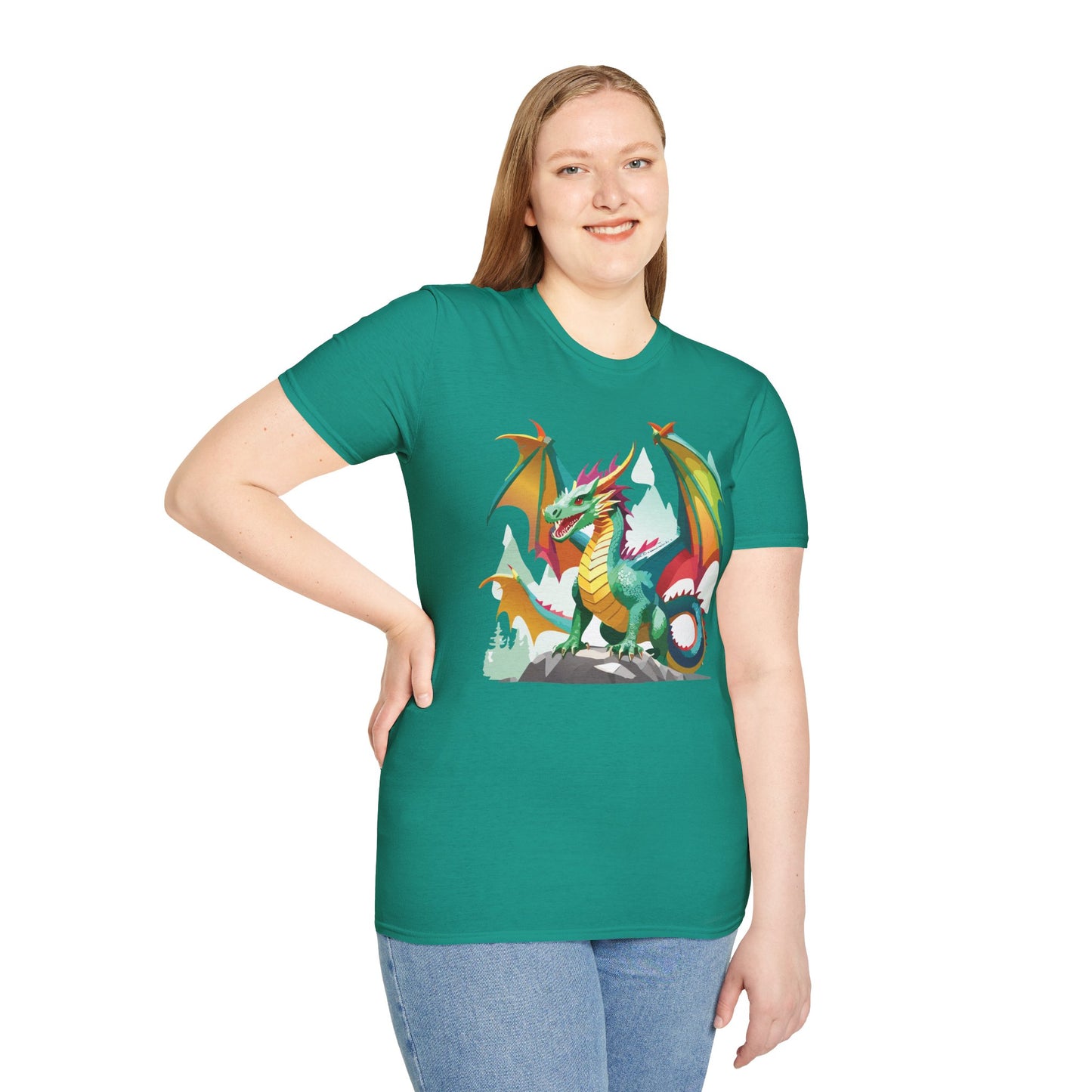 Dragon T Shirt, Dragon Shirt, Shirt with Animals, Animal Shirt