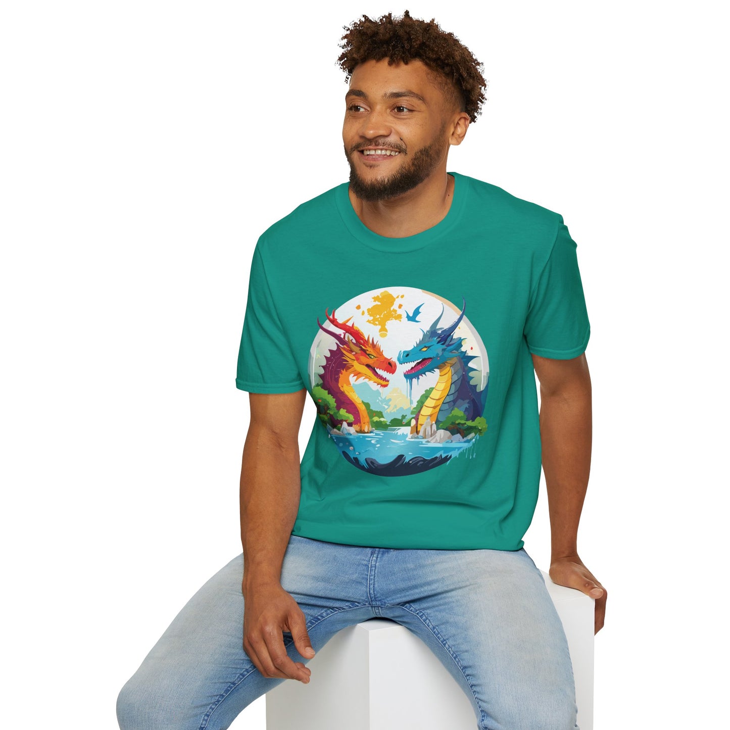 Dragon T Shirt, Dragon Shirt, Shirt with Animals, Animal Shirt