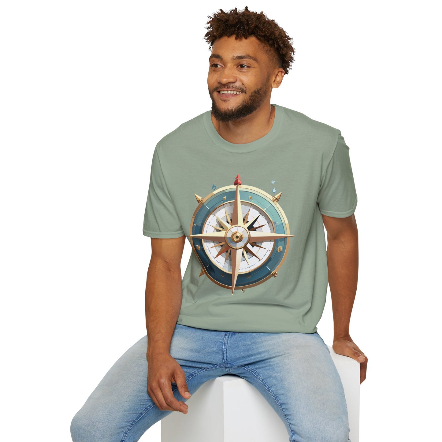 Compass T Shirt, Compass Shirt, Shirt with Compass, Navigator Shirt