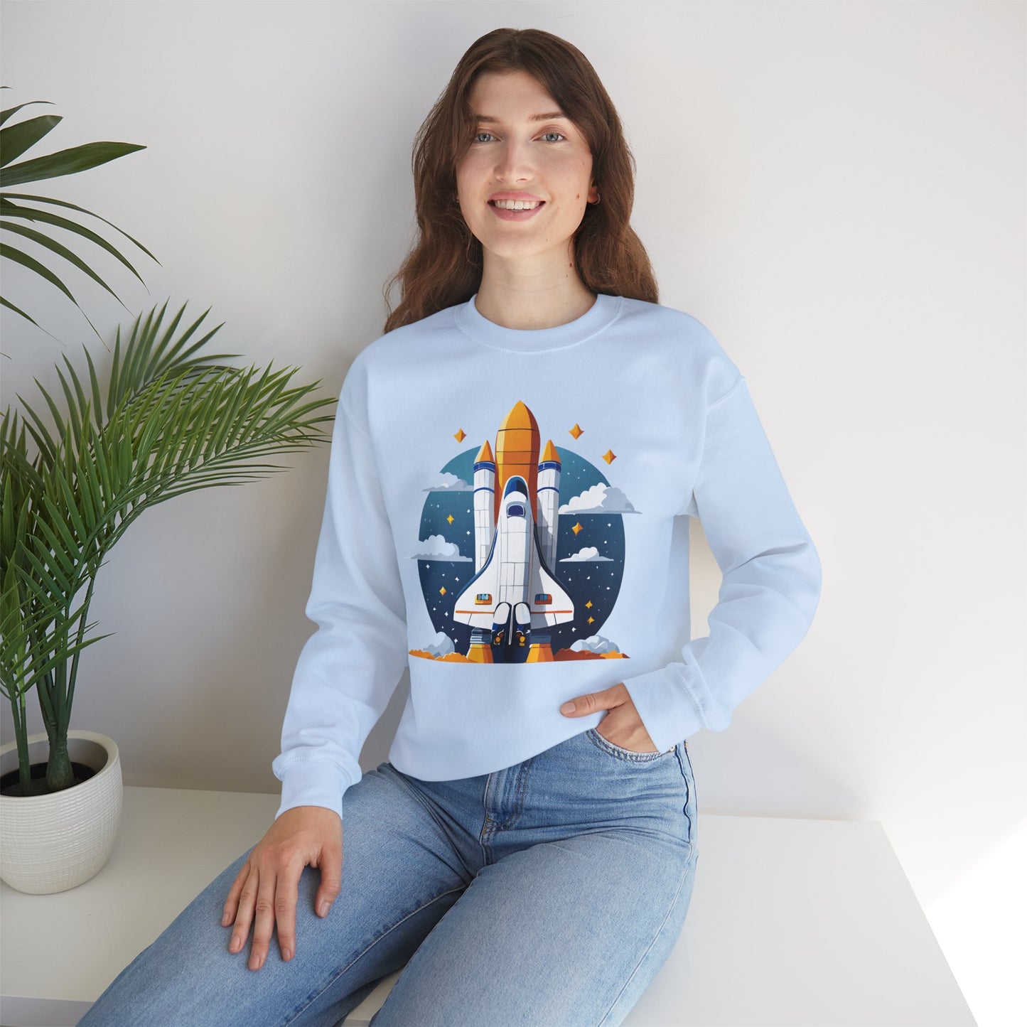 Space Shuttle Sweatshirt, Cosmic Sweatshirt, Astronaut Sweatshirt, Space Cosmic Sweatshirt