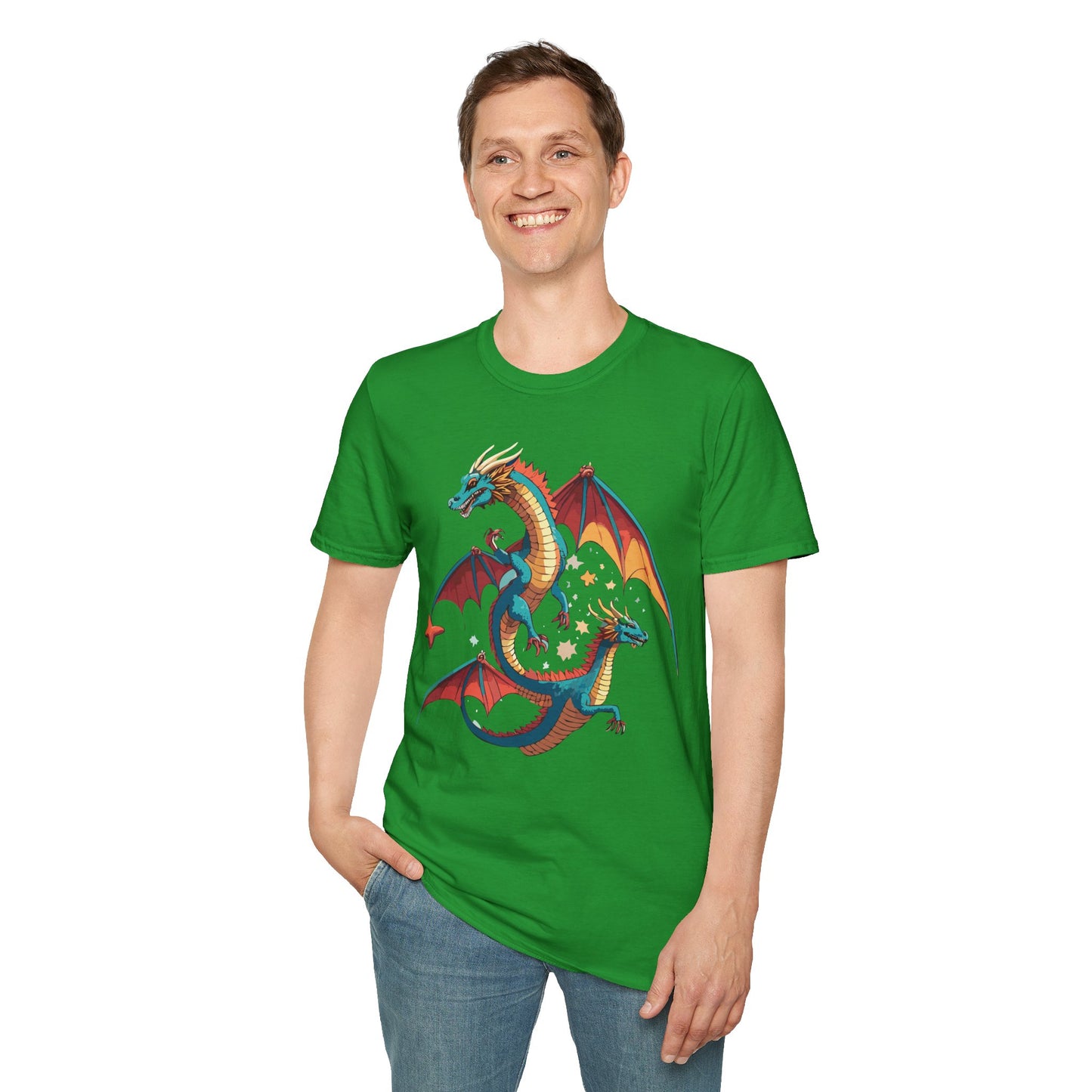 Dragon T Shirt, Dragon Shirt, Shirt with Animals, Animal Shirt