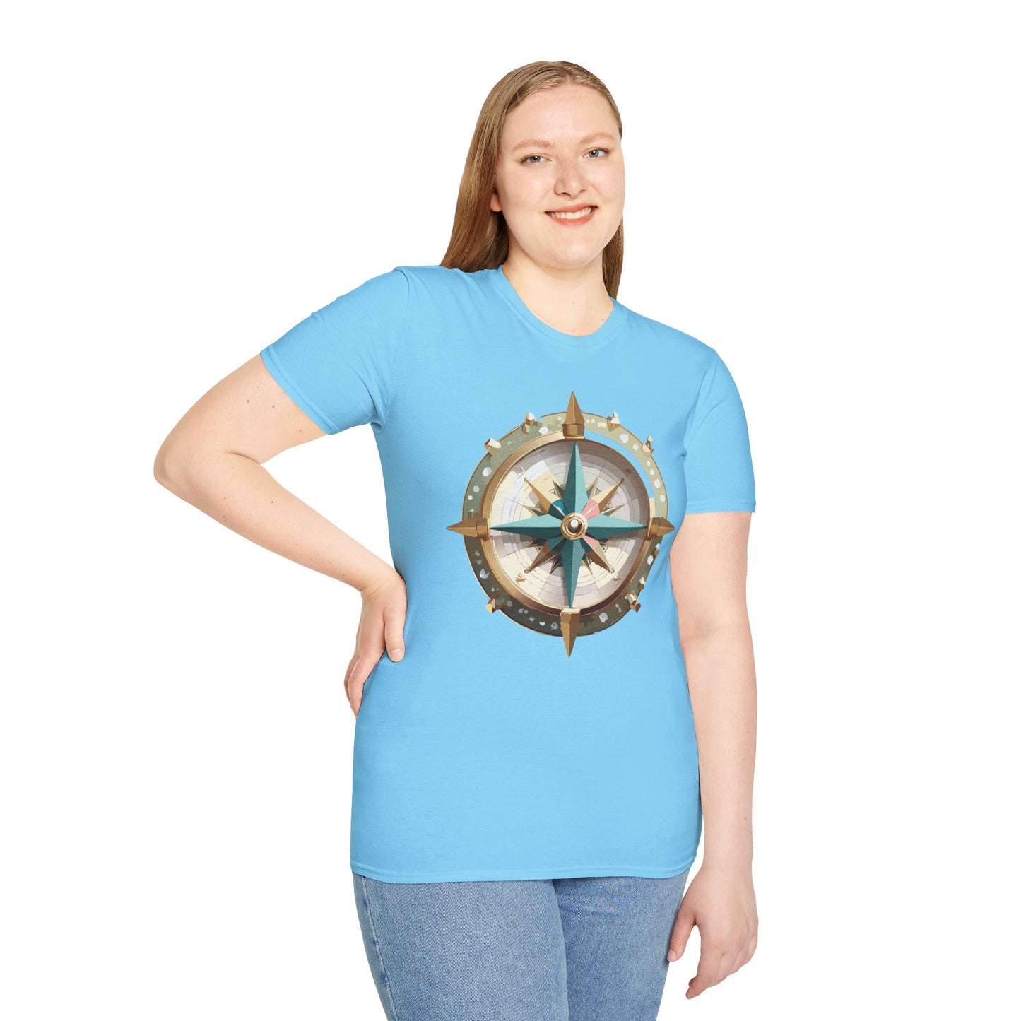 Compass T Shirt, Compass Shirt, Shirt with Compass, Navigator Shirt