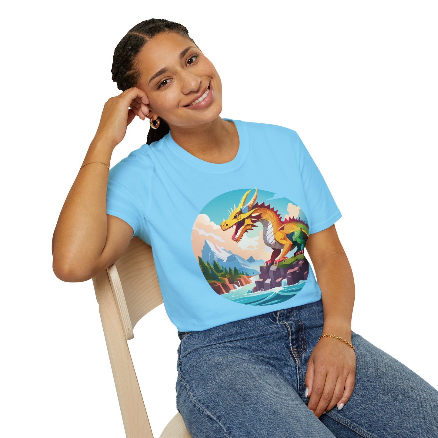 Dragon T Shirt, Dragon Shirt, Shirt with Animals, Animal Shirt