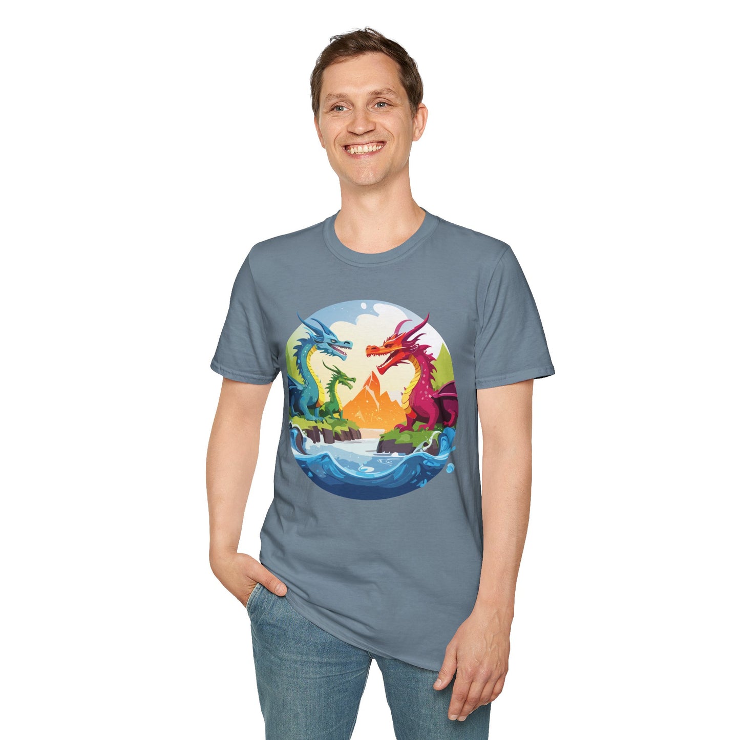 Dragon T Shirt, Dragon Shirt, Shirt with Animals, Animal Shirt