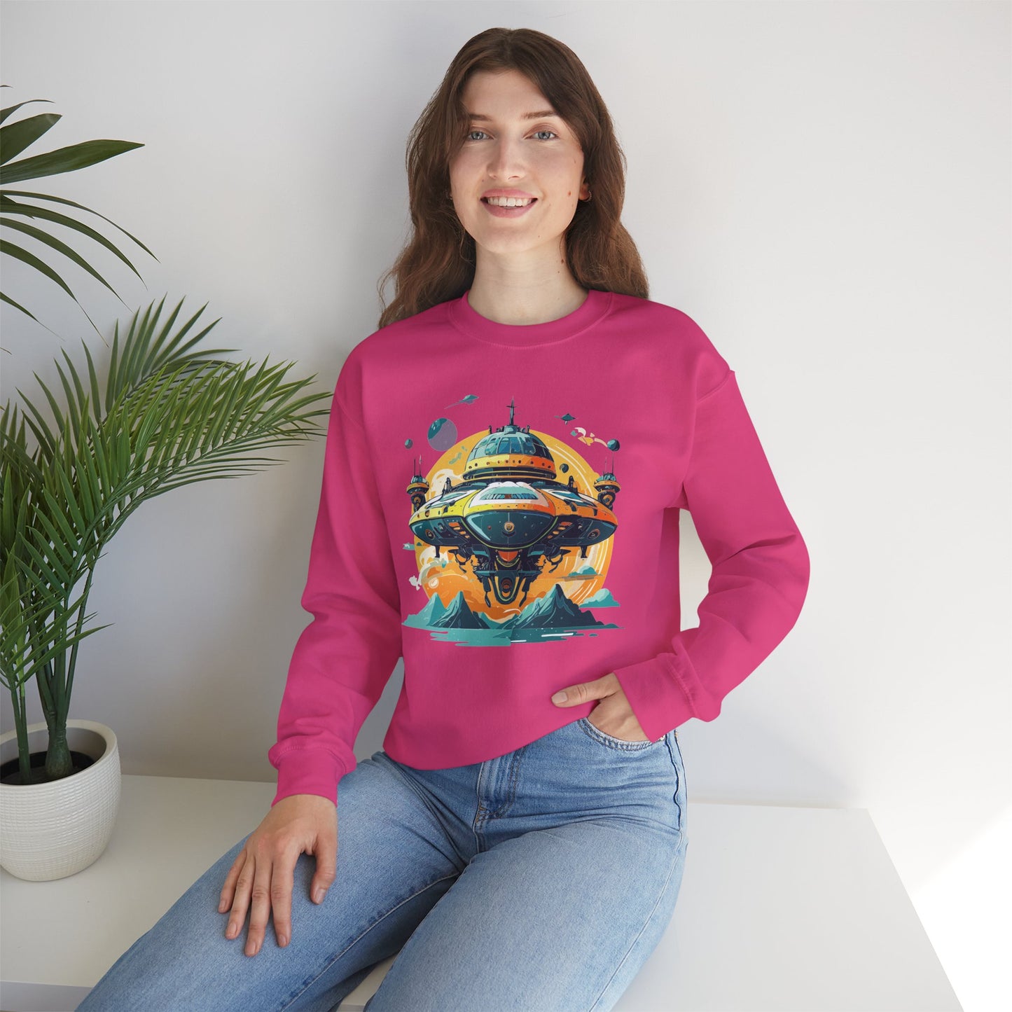 Space Shuttle Sweatshirt, Cosmic Sweatshirt, Astronaut Sweatshirt, Space Cosmic Sweatshirt