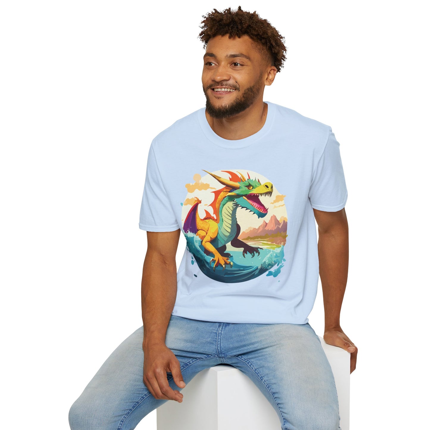 Dragon T Shirt, Dragon Shirt, Shirt with Animals, Animal Shirt