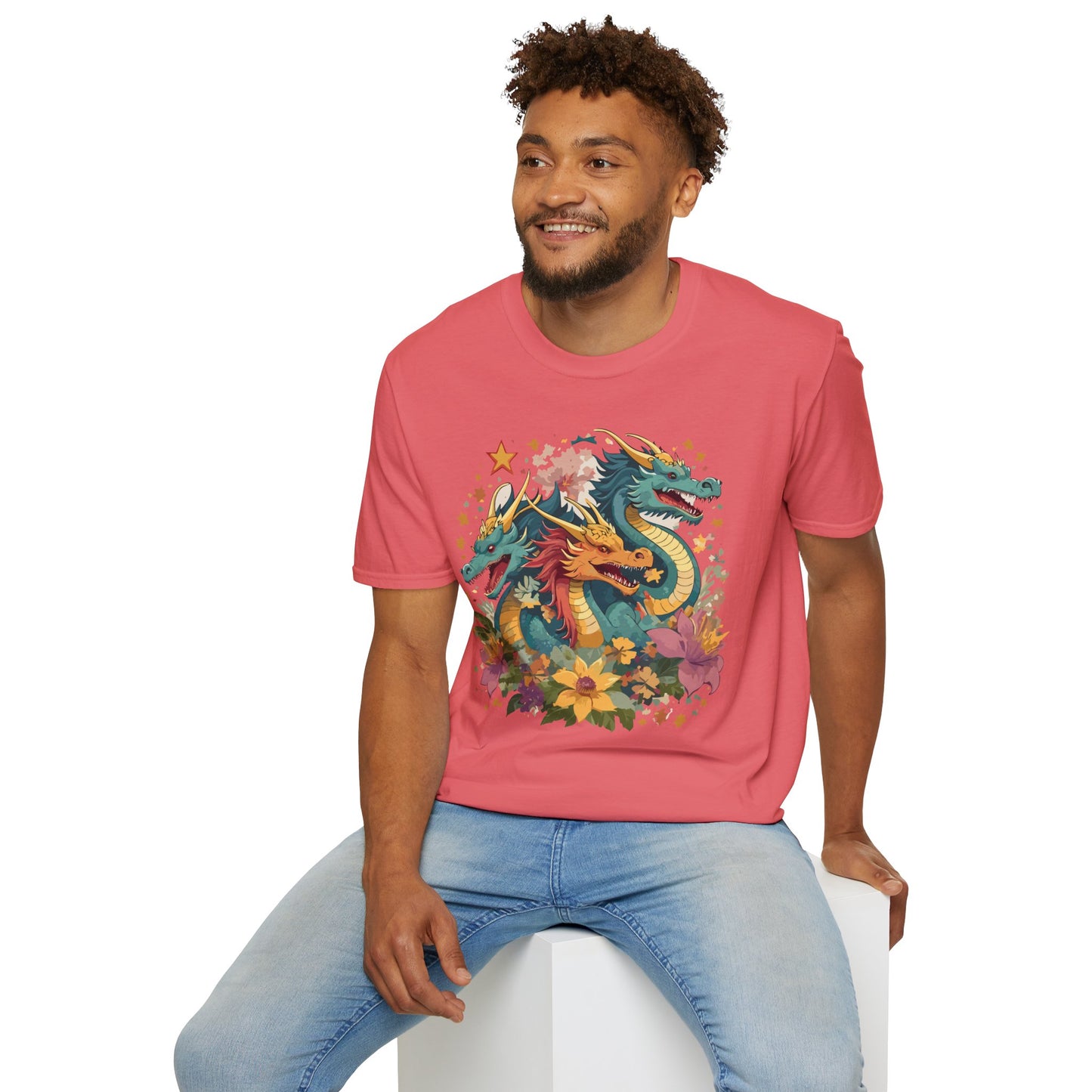 Dragon T Shirt, Dragon Shirt, Shirt with Animals, Animal Shirt