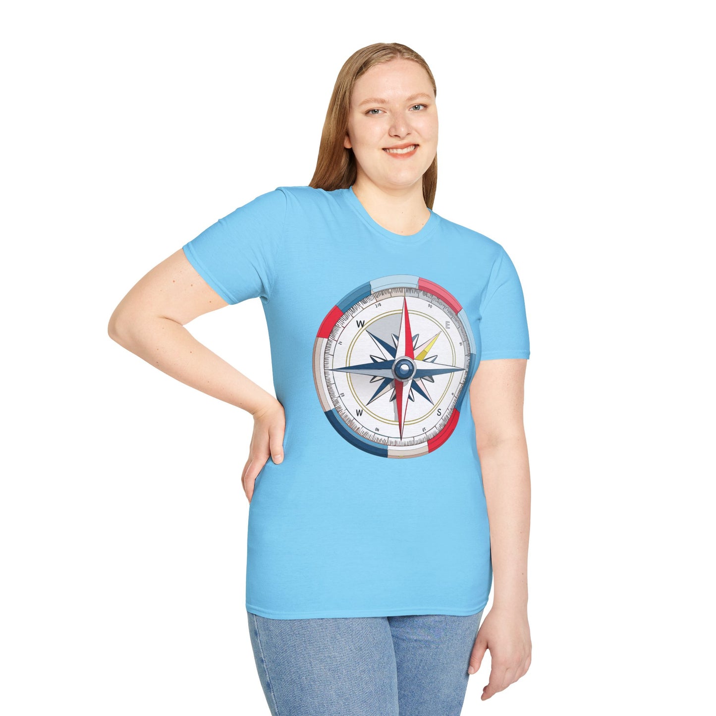 Compass T Shirt, Compass Shirt, Shirt with Compass, Navigator Shirt