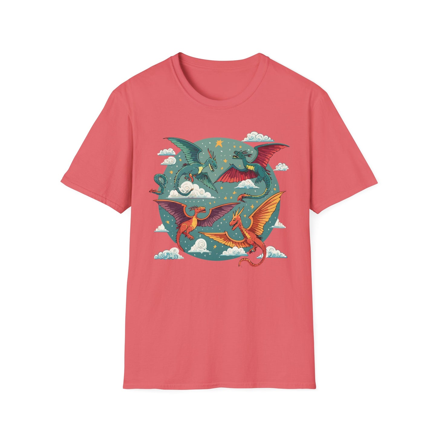 Dragon T Shirt, Dragon Shirt, Shirt with Animals, Animal Shirt