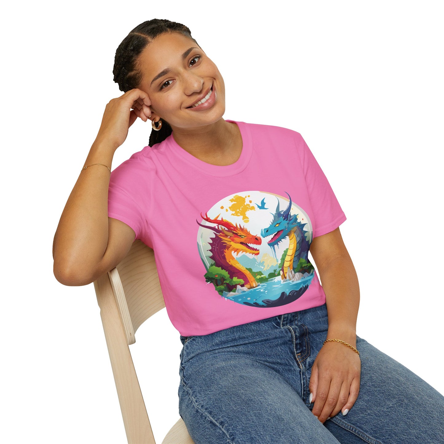 Dragon T Shirt, Dragon Shirt, Shirt with Animals, Animal Shirt