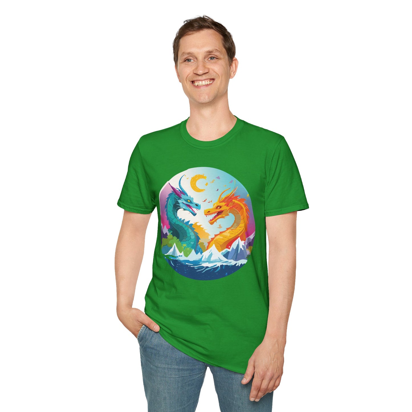 Dragon T Shirt, Dragon Shirt, Shirt with Animals, Animal Shirt