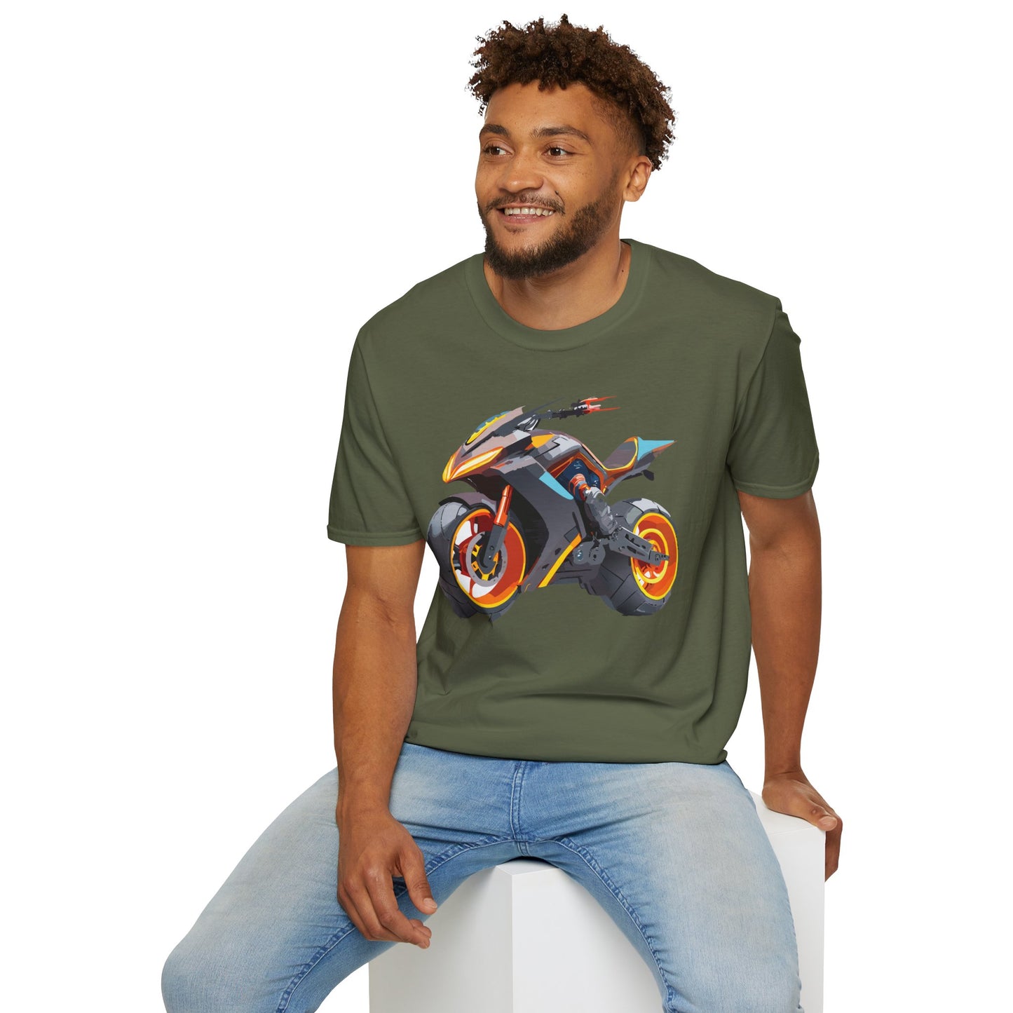 Bike T Shirt, Moto Shirt, Shirt with Motorcycle, MTB T Shirts