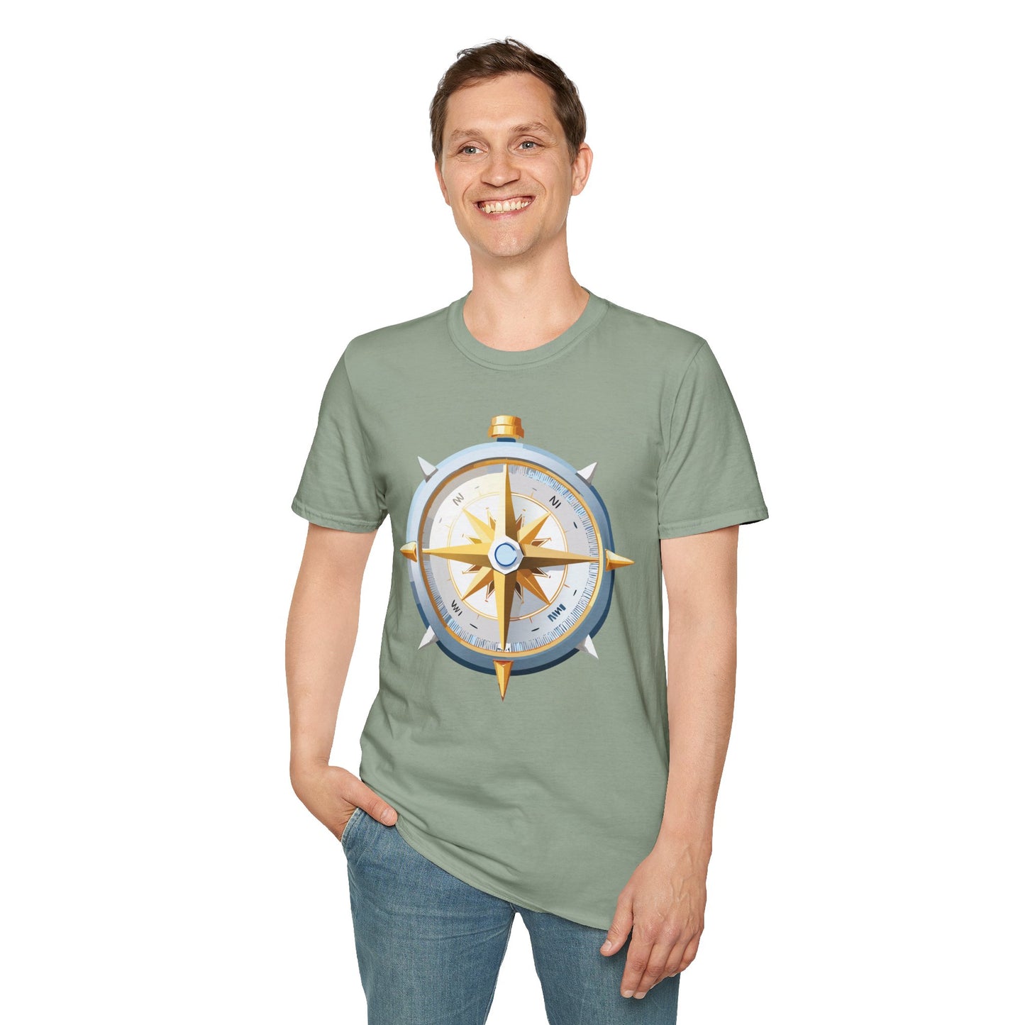 Compass T Shirt, Compass Shirt, Shirt with Compass, Navigator Shirt