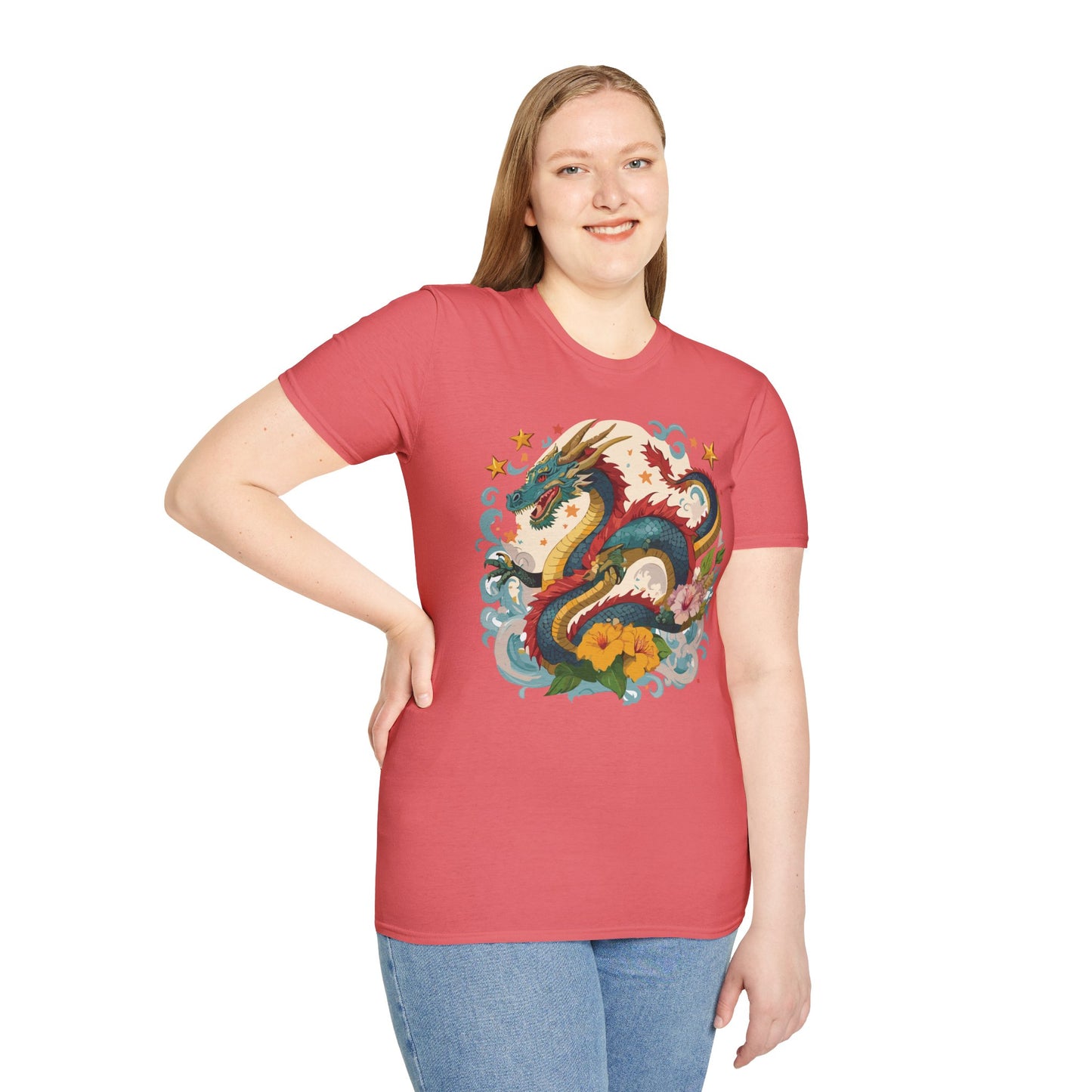 Dragon T Shirt, Dragon Shirt, Shirt with Animals, Animal Shirt