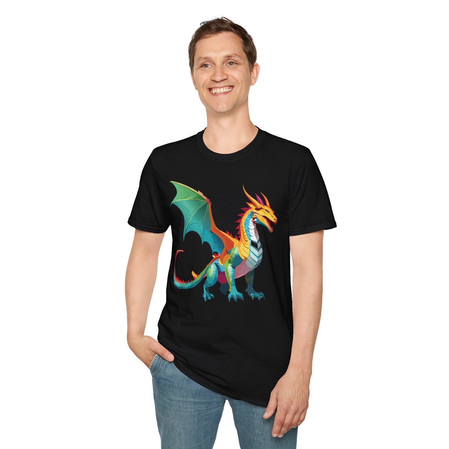 Dragon T Shirt, Dragon Shirt, Shirt with Animals, Animal Shirt