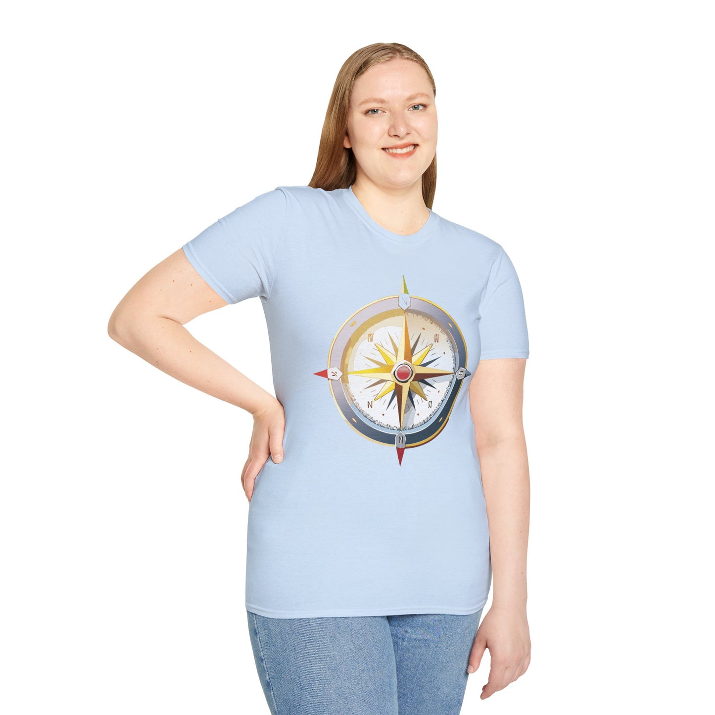 Compass T Shirt, Compass Shirt, Shirt with Compass, Navigator Shirt