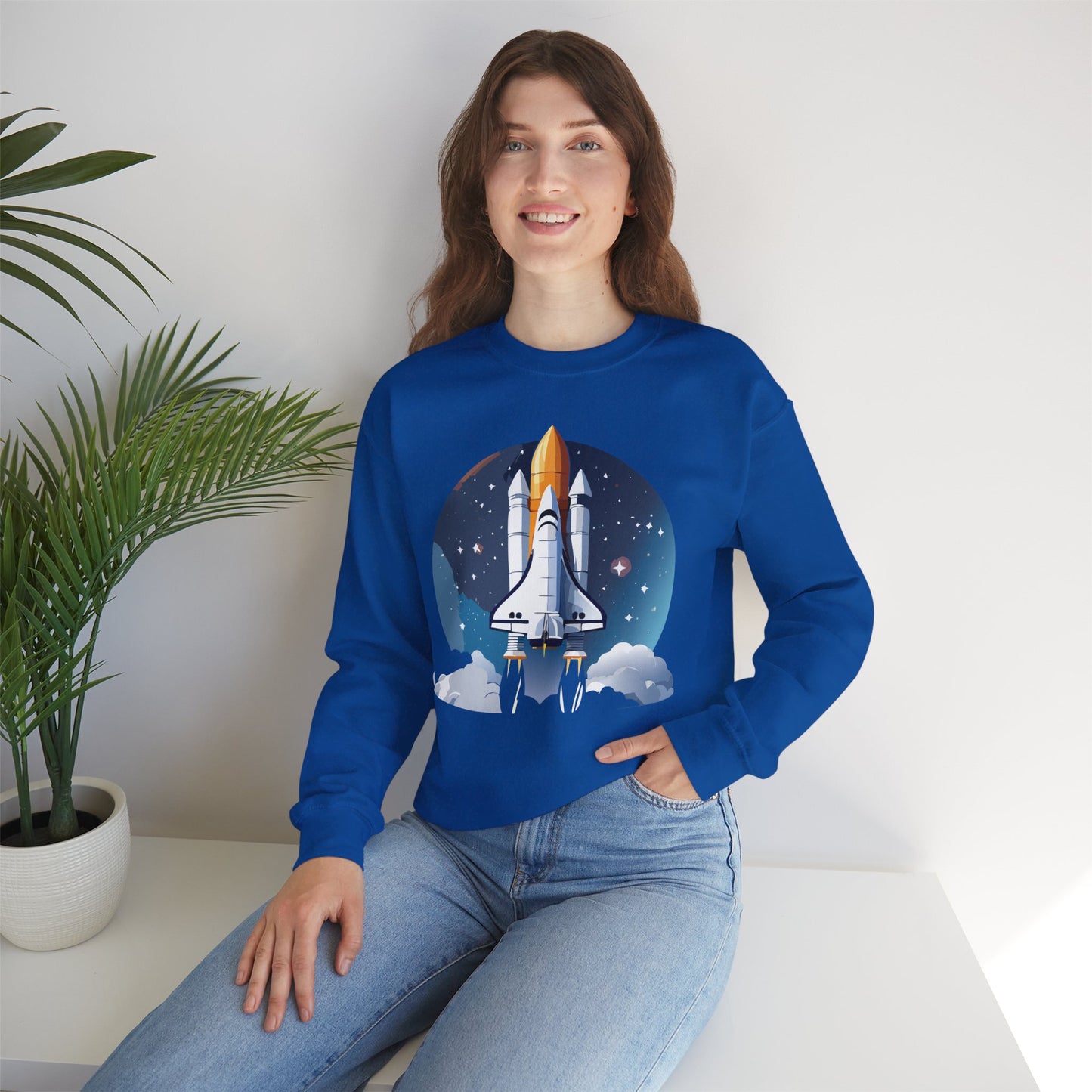 Space Shuttle Sweatshirt, Cosmic Sweatshirt, Astronaut Sweatshirt, Space Cosmic Sweatshirt