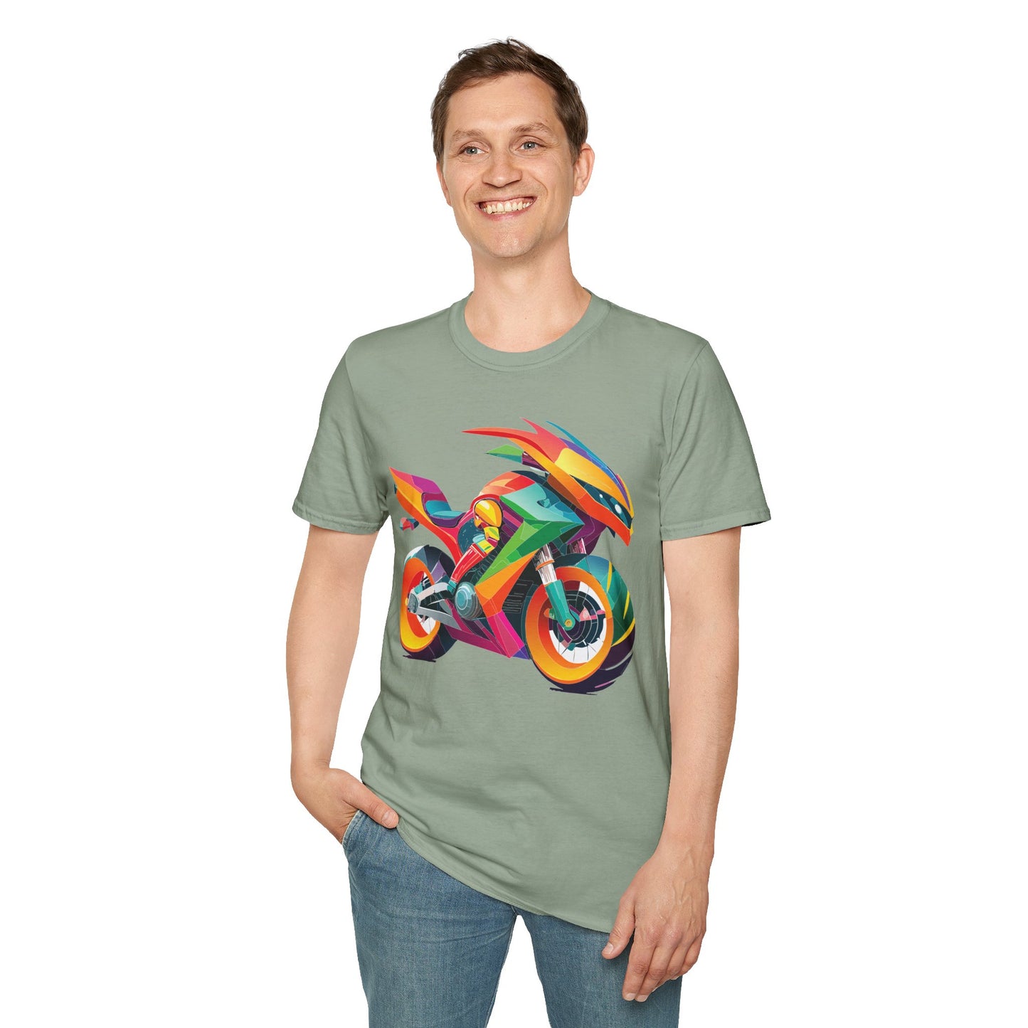 Bike T Shirt, Moto Shirt, Shirt with Motorcycle, MTB T Shirts