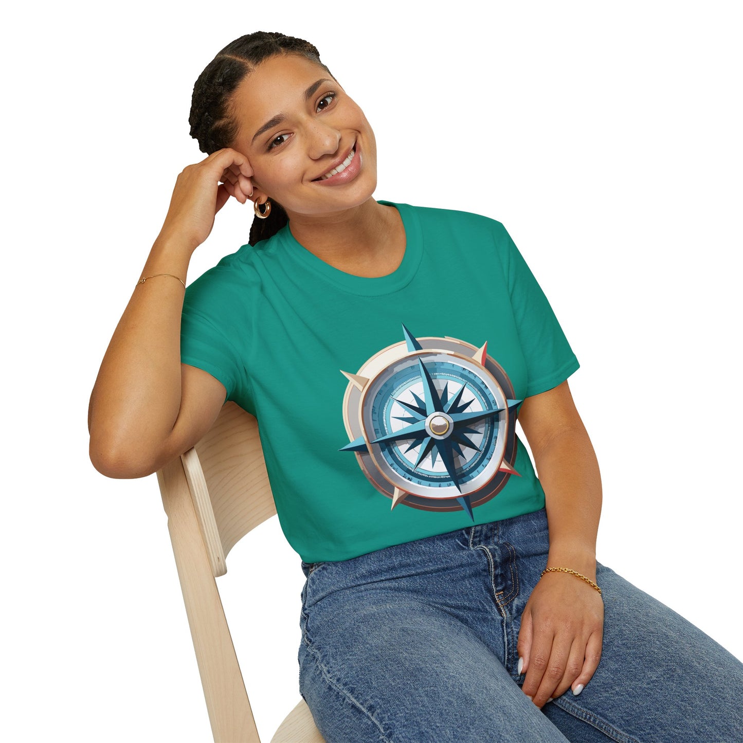 Compass T Shirt, Compass Shirt, Shirt with Compass, Navigator Shirt