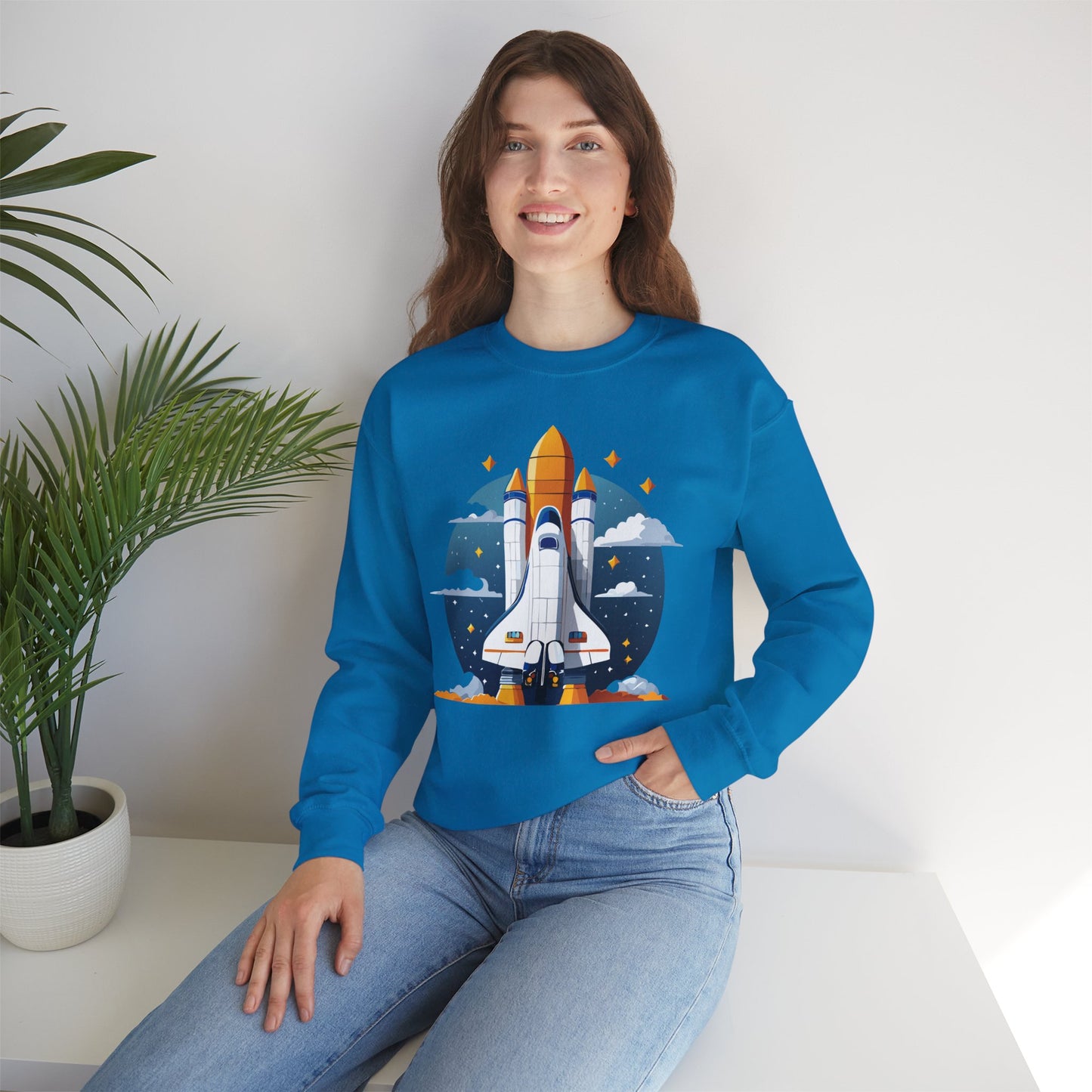 Space Shuttle Sweatshirt, Cosmic Sweatshirt, Astronaut Sweatshirt, Space Cosmic Sweatshirt