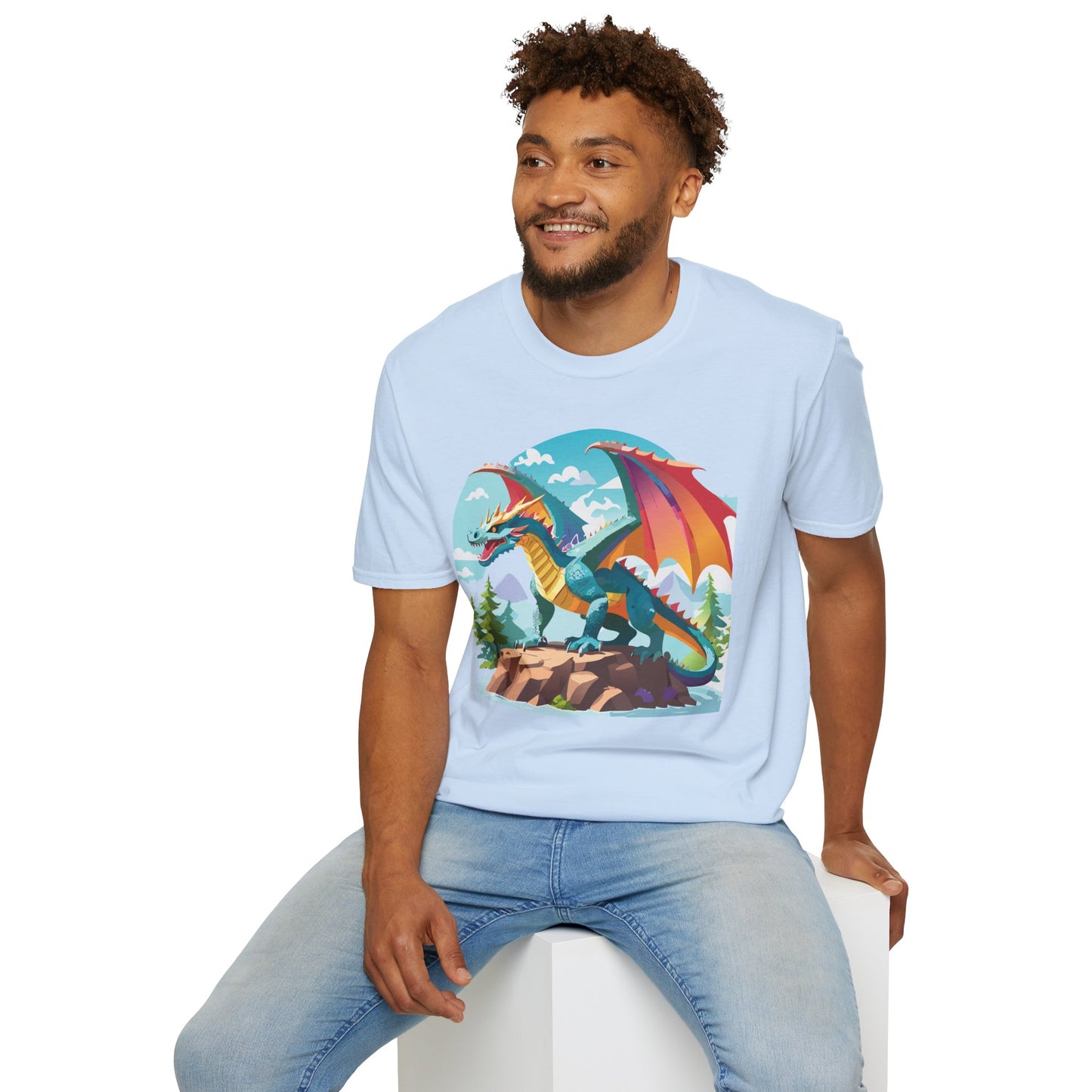 Dragon T Shirt, Dragon Shirt, Shirt with Animals, Animal Shirt