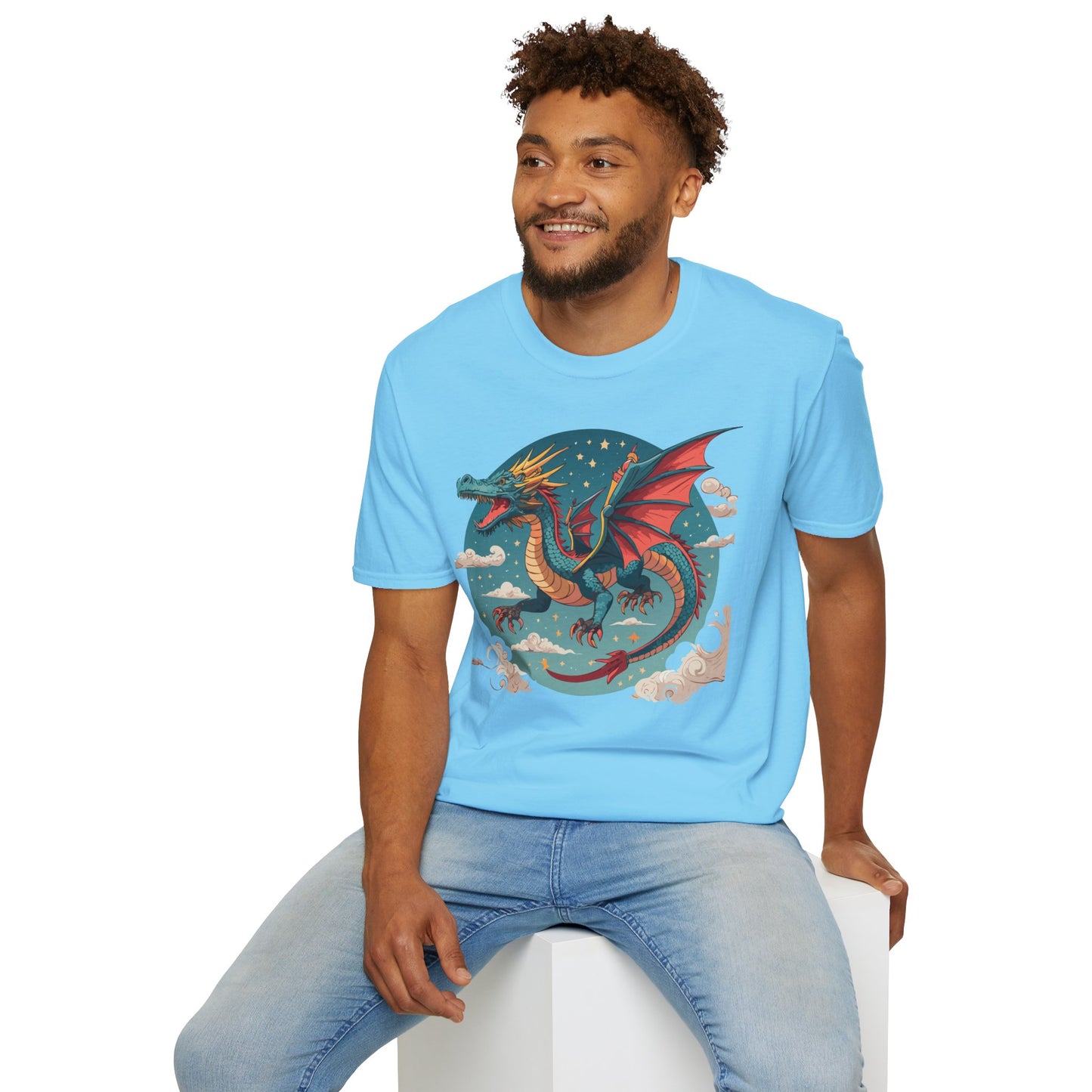 Dragon T Shirt, Dragon Shirt, Shirt with Animals, Animal Shirt