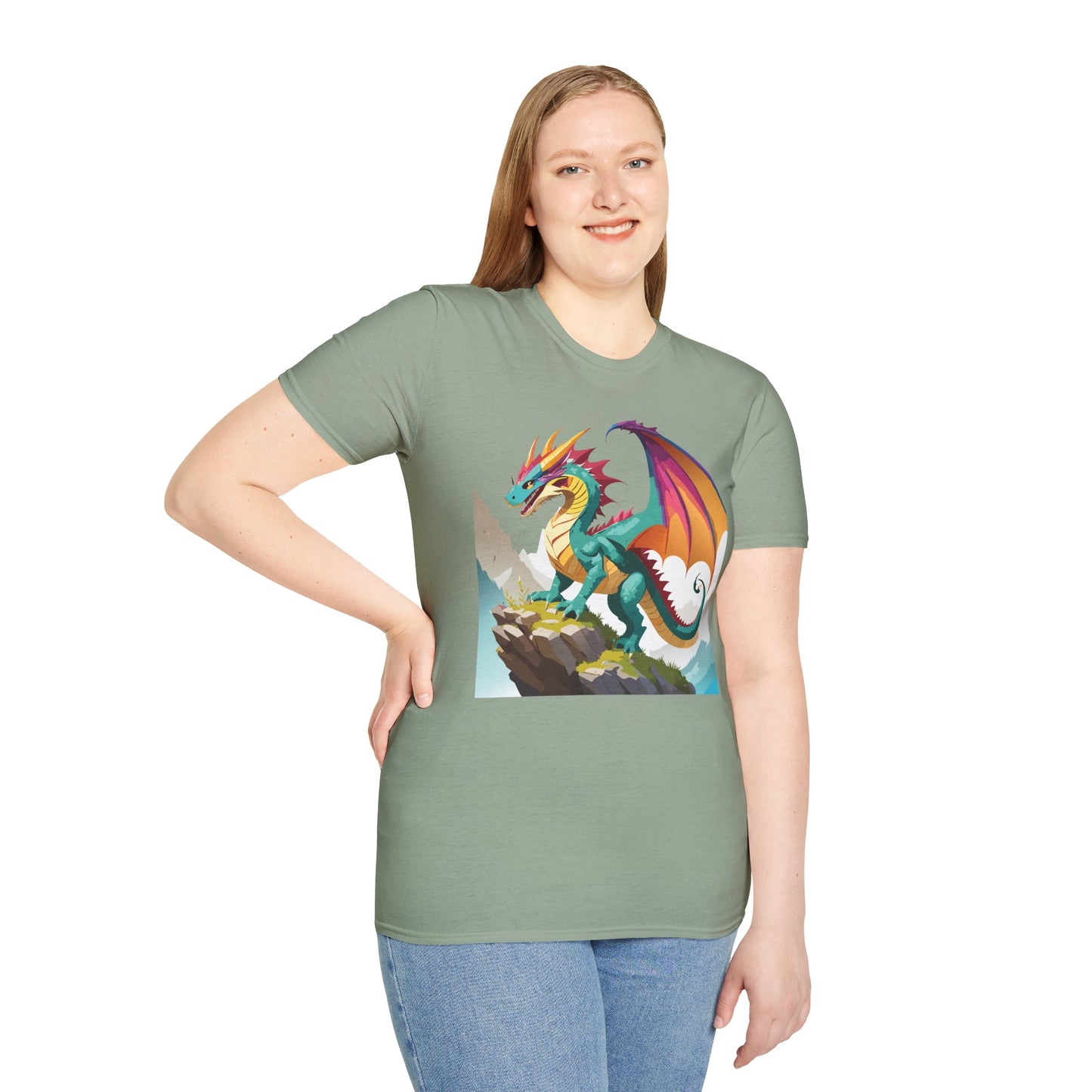 Dragon T Shirt, Dragon Shirt, Shirt with Animals, Animal Shirt