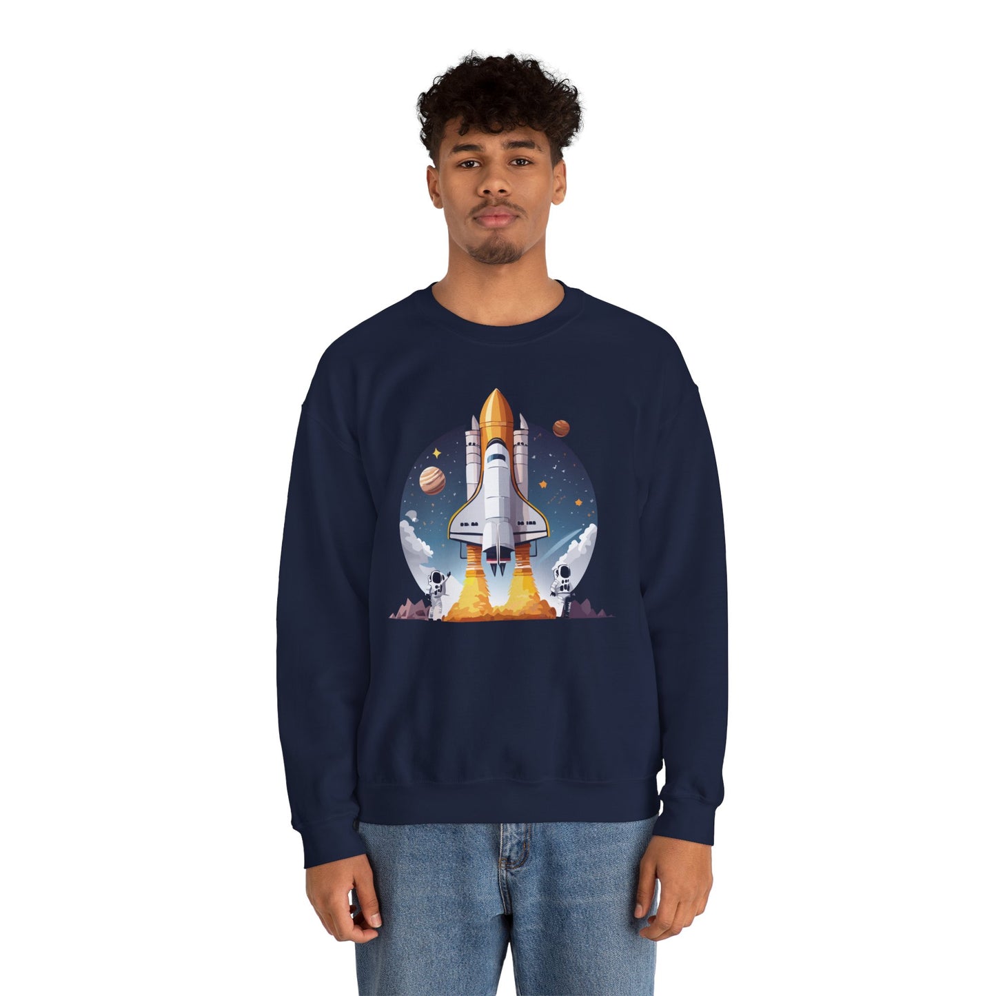 Space Shuttle Sweatshirt, Cosmic Sweatshirt, Astronaut Sweatshirt, Space Cosmic Sweatshirt