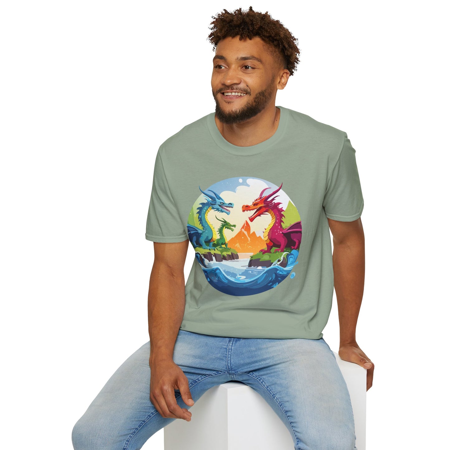Dragon T Shirt, Dragon Shirt, Shirt with Animals, Animal Shirt