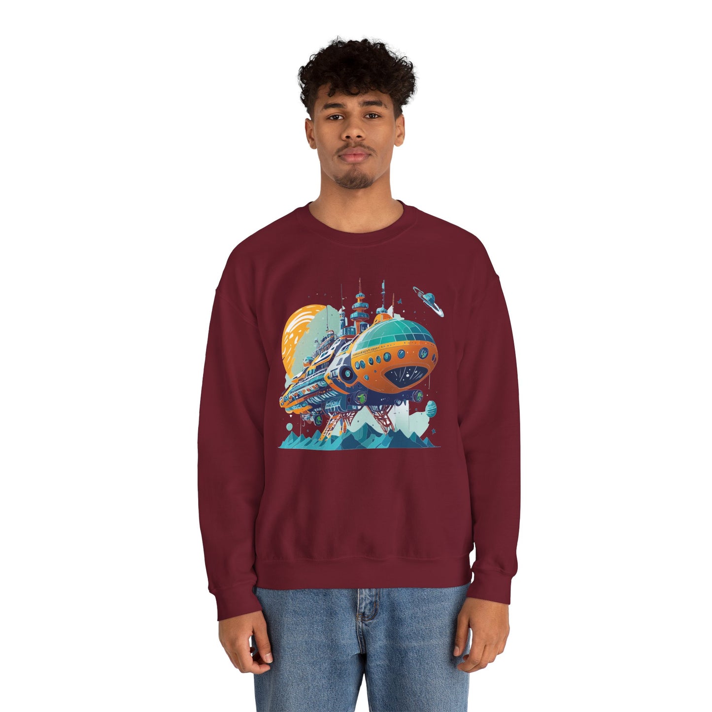 Space Shuttle Sweatshirt, Cosmic Sweatshirt, Astronaut Sweatshirt, Space Cosmic Sweatshirt