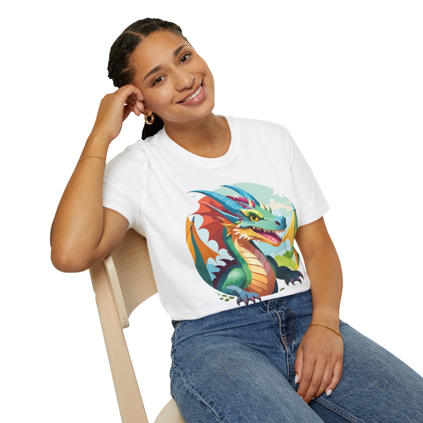 Dragon T Shirt, Dragon Shirt, Shirt with Animals, Animal Shirt