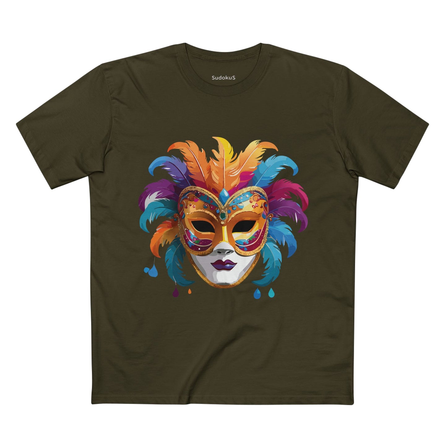 Mask Shirt, Shirt with Face - SudokuS