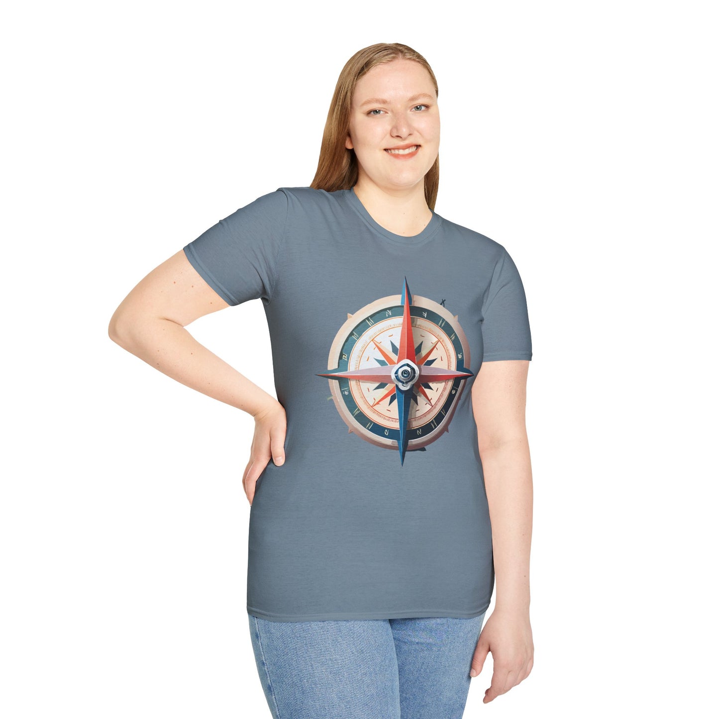 Compass T Shirt, Compass Shirt, Shirt with Compass, Navigator Shirt