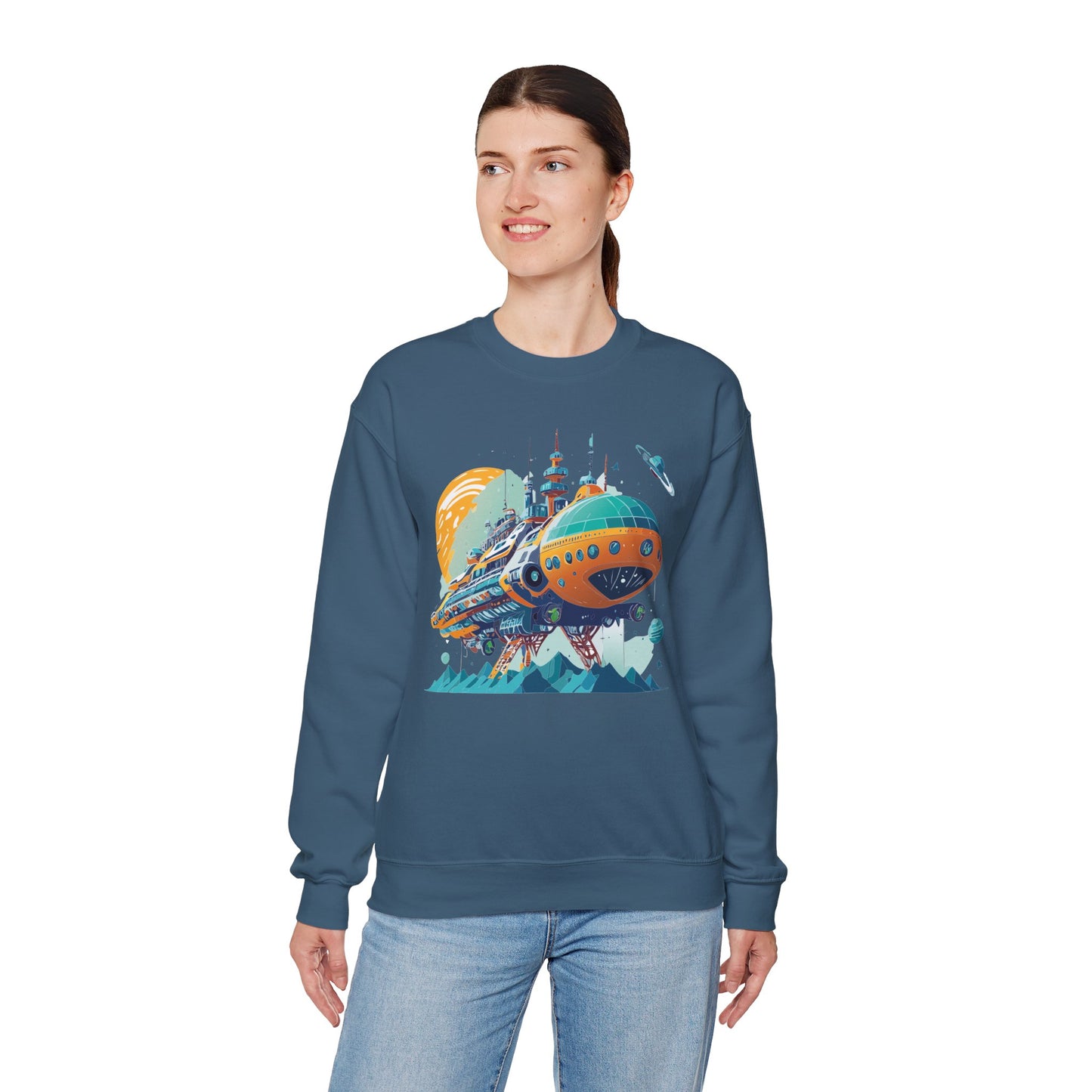 Space Shuttle Sweatshirt, Cosmic Sweatshirt, Astronaut Sweatshirt, Space Cosmic Sweatshirt