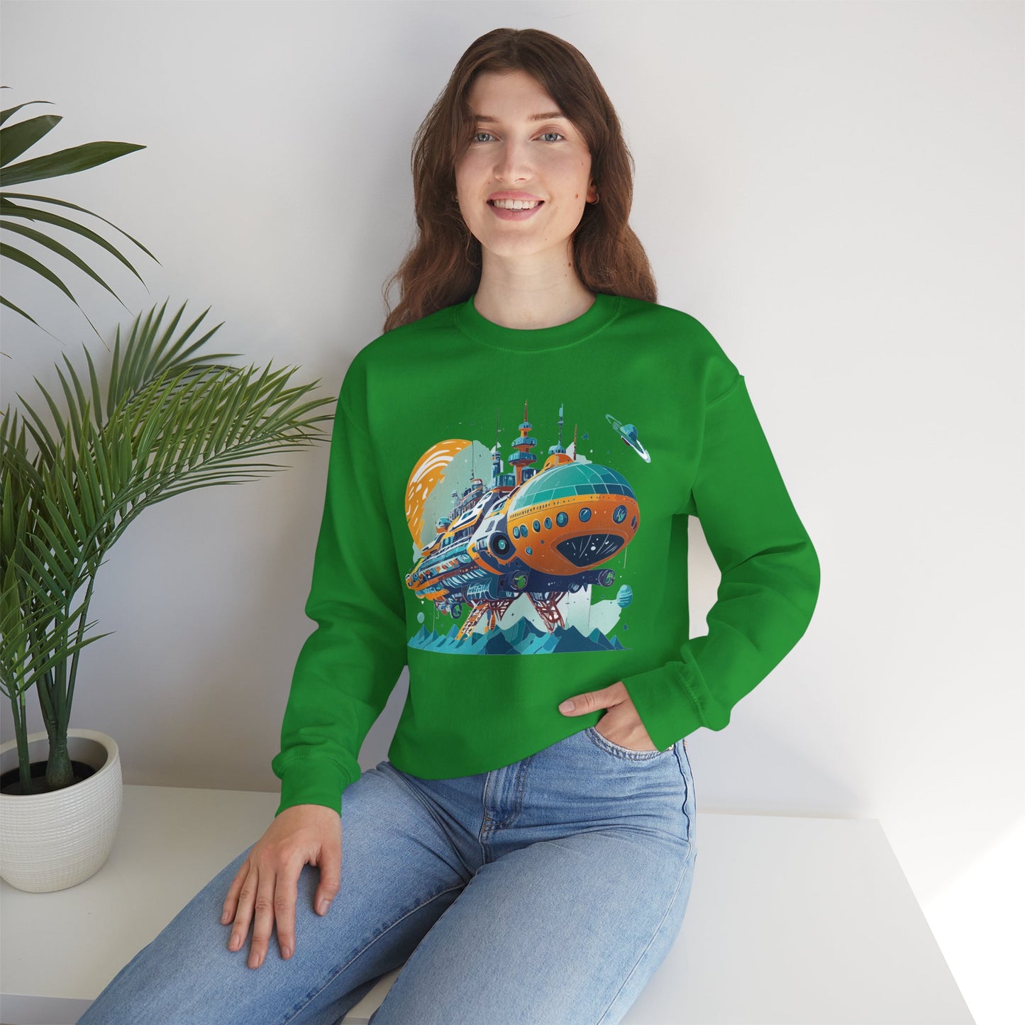 Space Shuttle Sweatshirt, Cosmic Sweatshirt, Astronaut Sweatshirt, Space Cosmic Sweatshirt