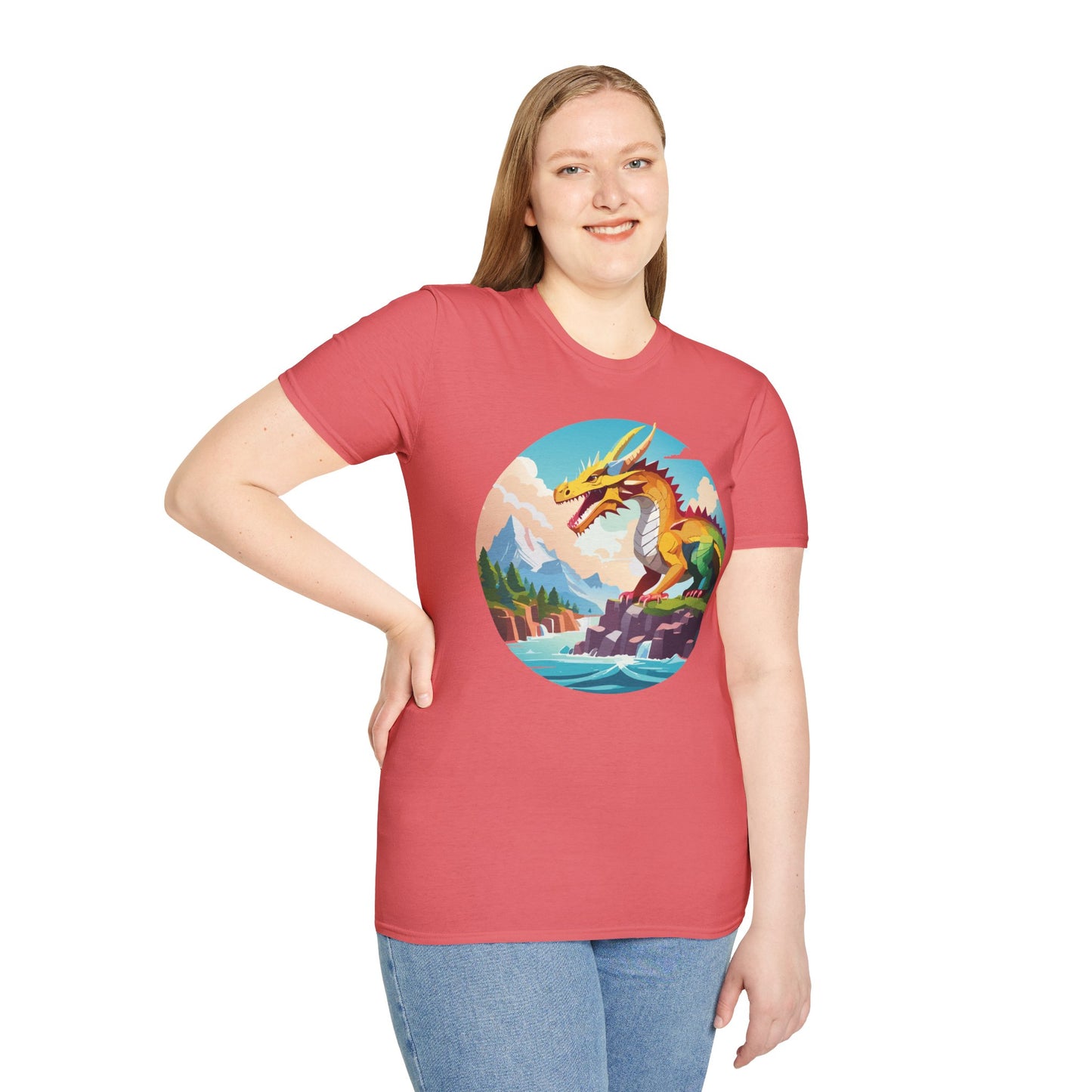 Dragon T Shirt, Dragon Shirt, Shirt with Animals, Animal Shirt