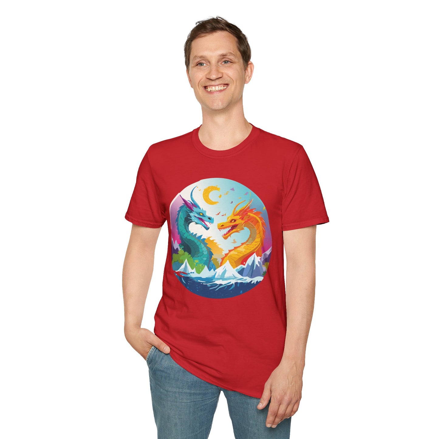 Dragon T Shirt, Dragon Shirt, Shirt with Animals, Animal Shirt
