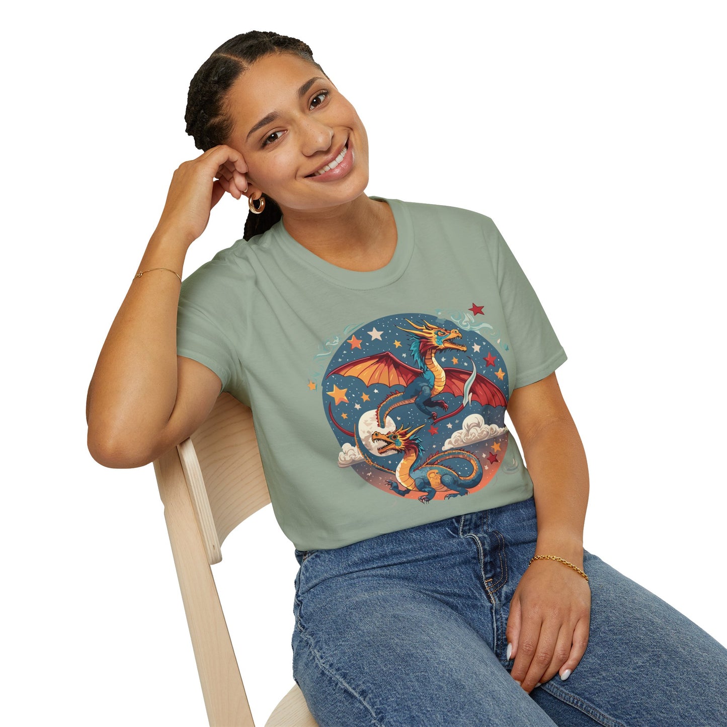 Dragon T Shirt, Dragon Shirt, Shirt with Animals, Animal Shirt