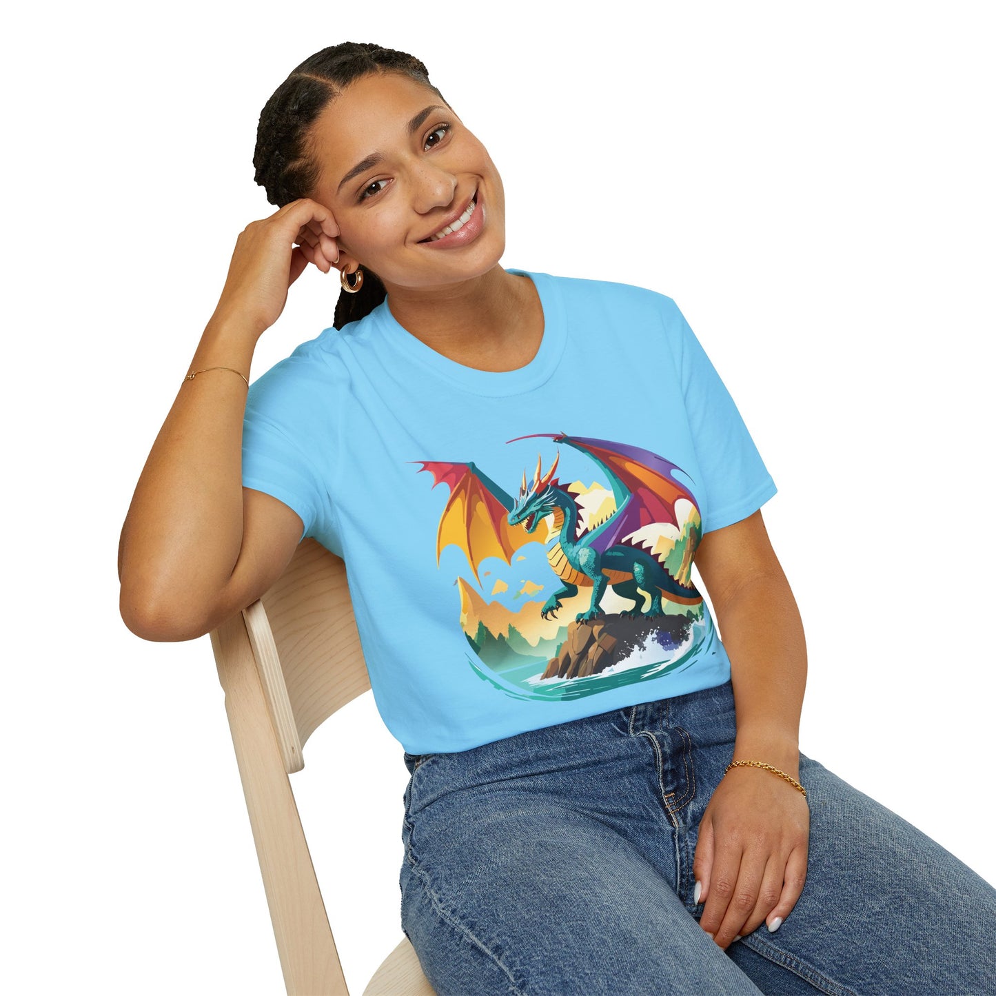 Dragon T Shirt, Dragon Shirt, Shirt with Animals, Animal Shirt