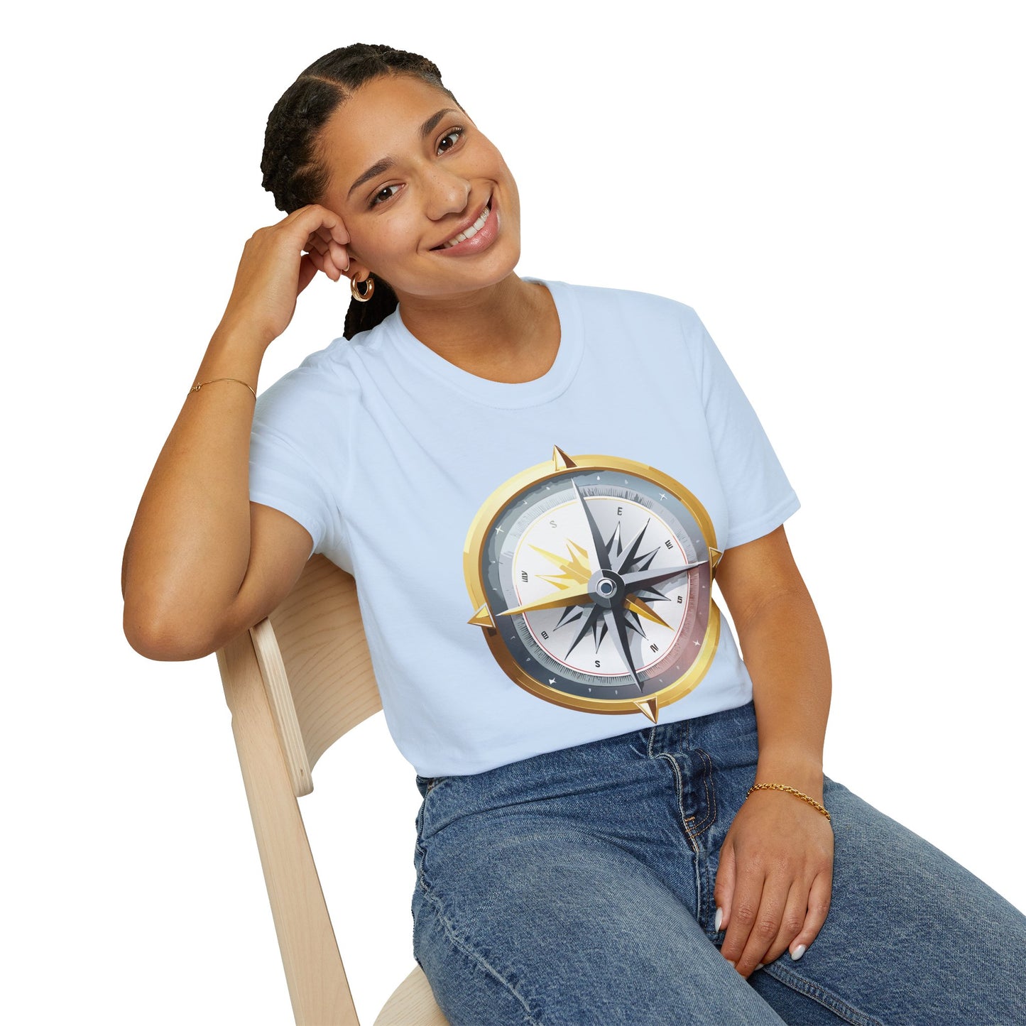 Compass T Shirt, Compass Shirt, Shirt with Compass, Navigator Shirt