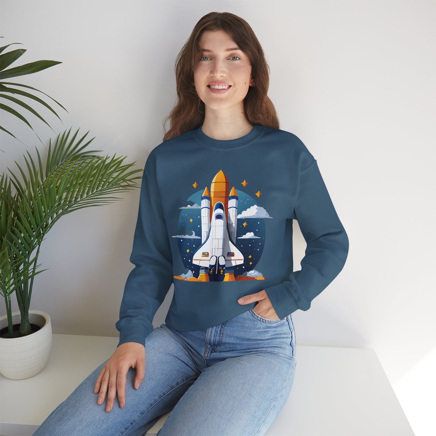 Space Shuttle Sweatshirt, Cosmic Sweatshirt, Astronaut Sweatshirt, Space Cosmic Sweatshirt