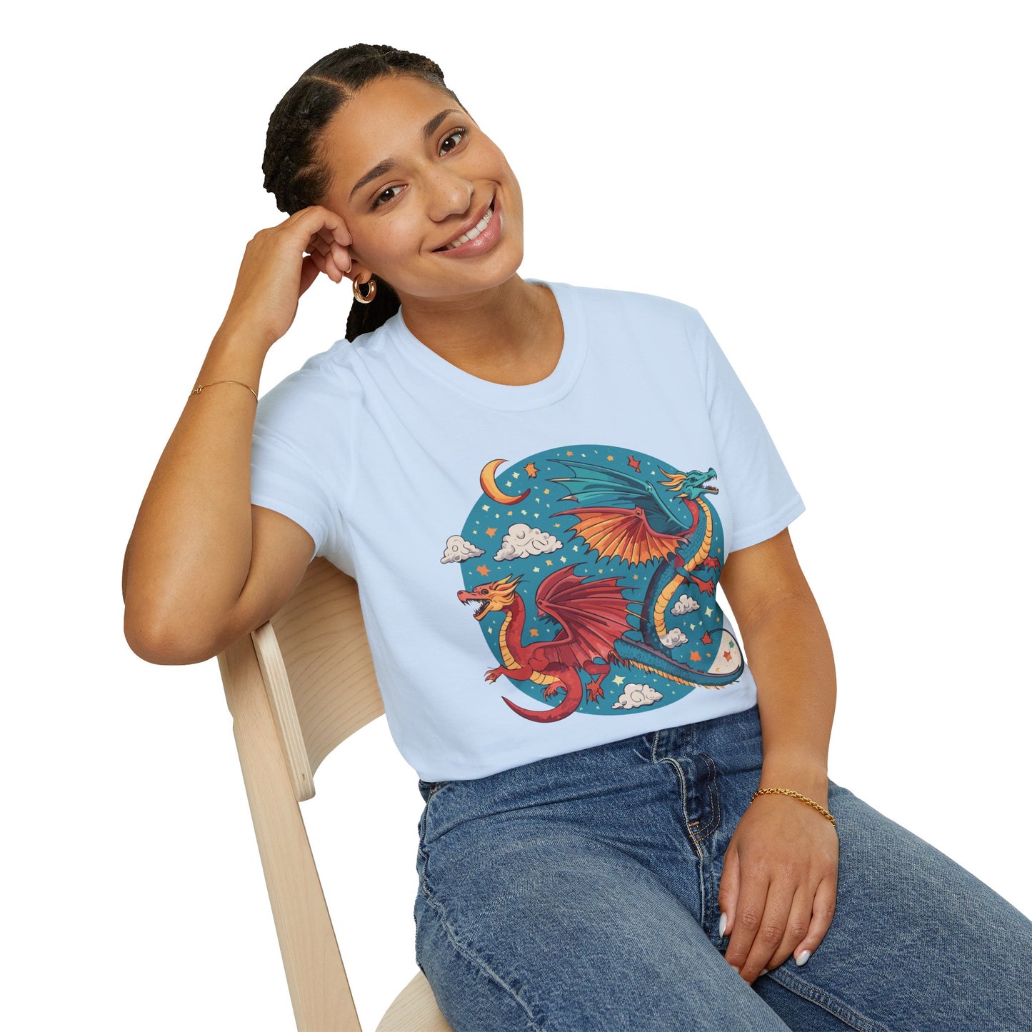 Dragon T Shirt, Dragon Shirt, Shirt with Animals, Animal Shirt
