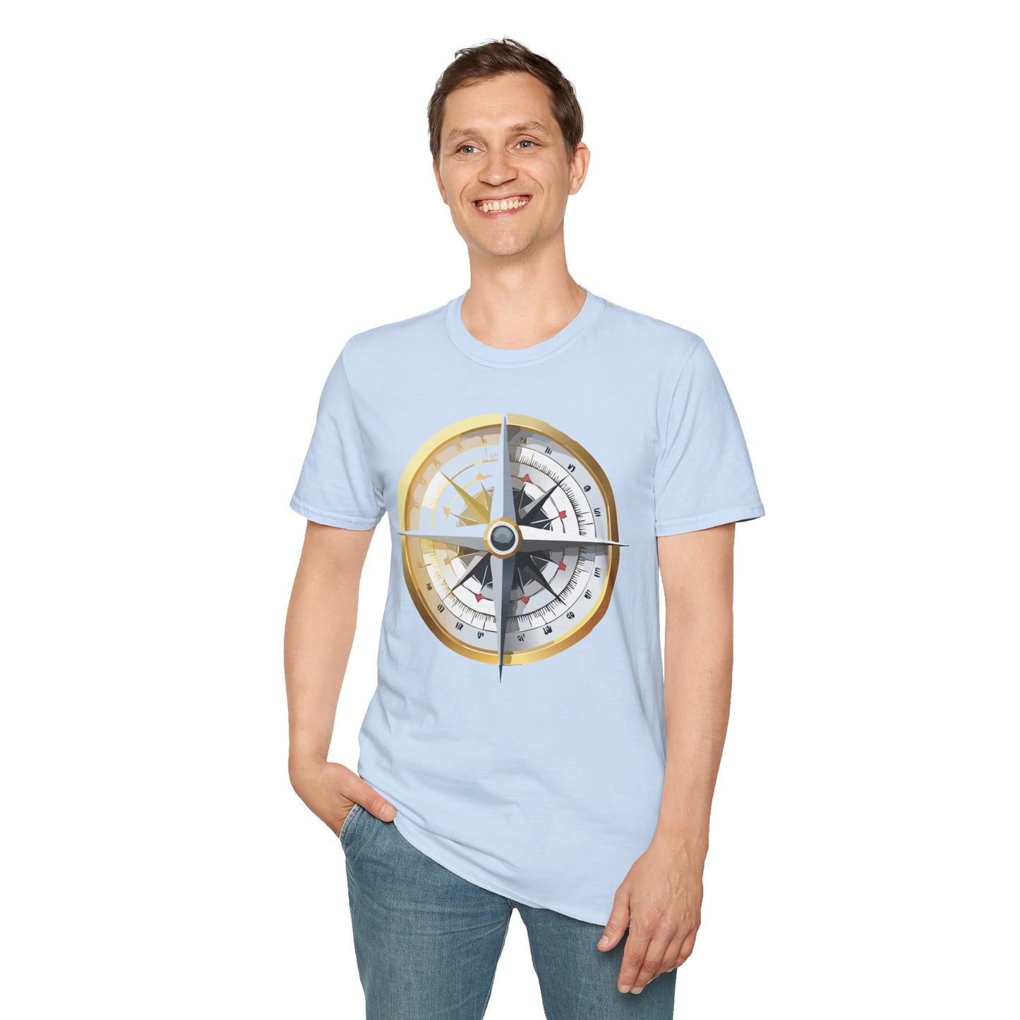 Compass T Shirt, Compass Shirt, Shirt with Compass, Navigator Shirt