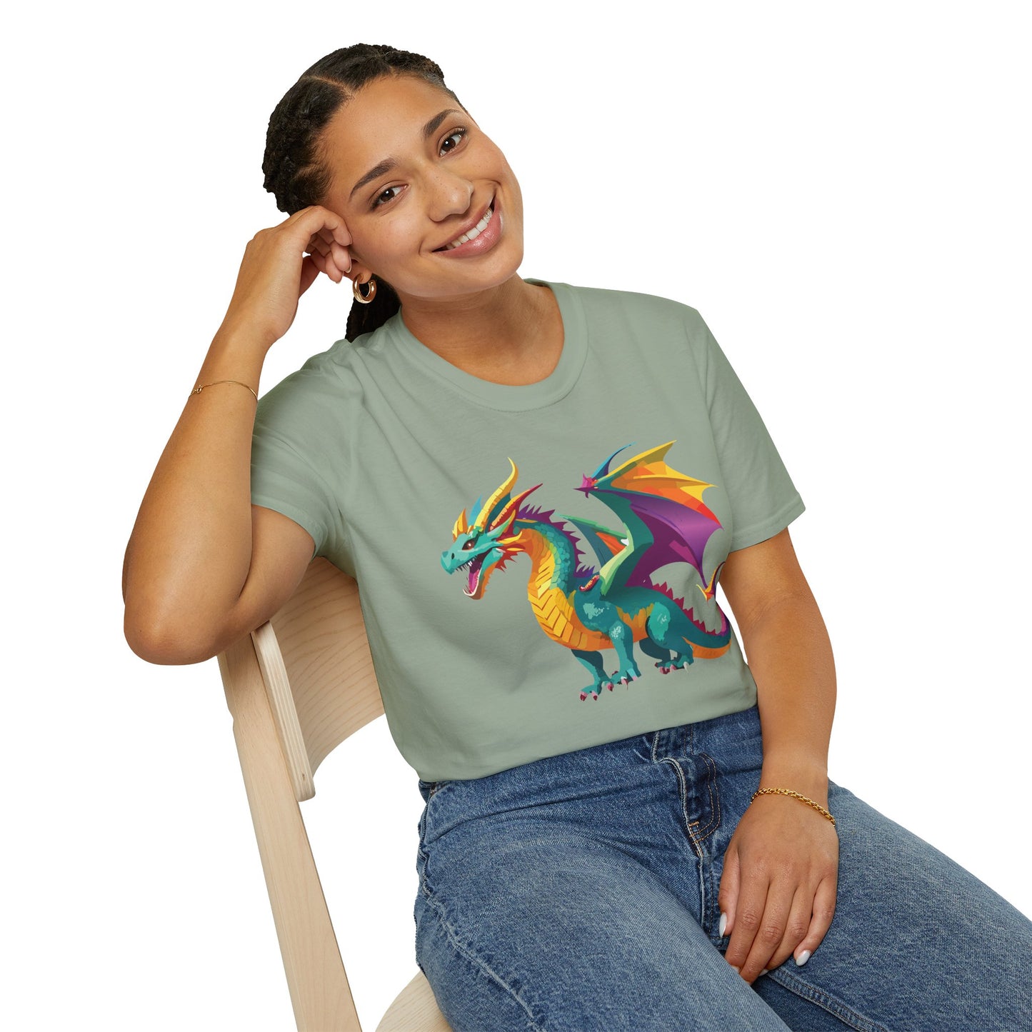 Dragon T Shirt, Dragon Shirt, Shirt with Animals, Animal Shirt